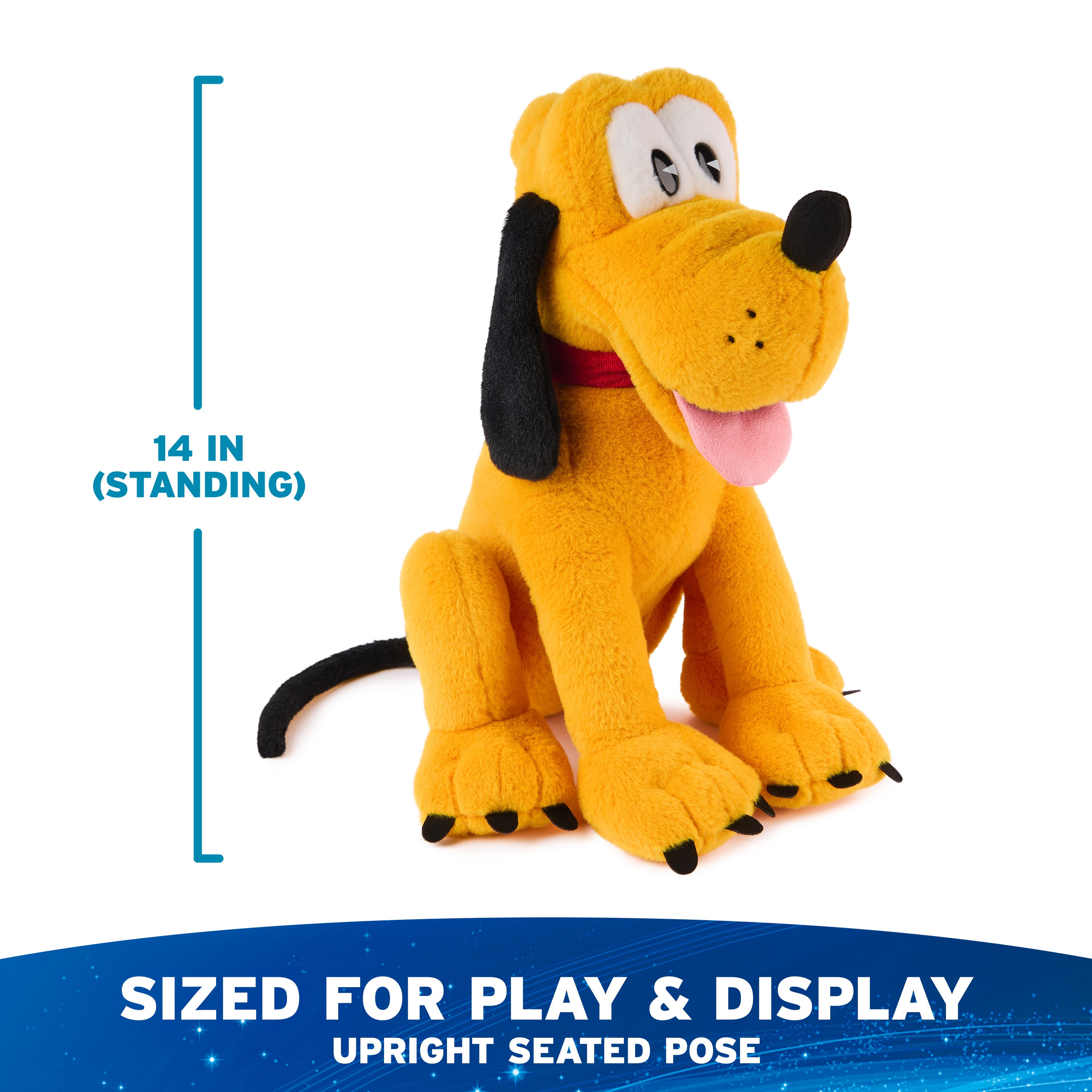 GUND Disney Official Pluto Classic Plush, Mickey and Friends, Deluxe Collector Stuffed Animal for Ages 1 and Up, Yellow, 14”