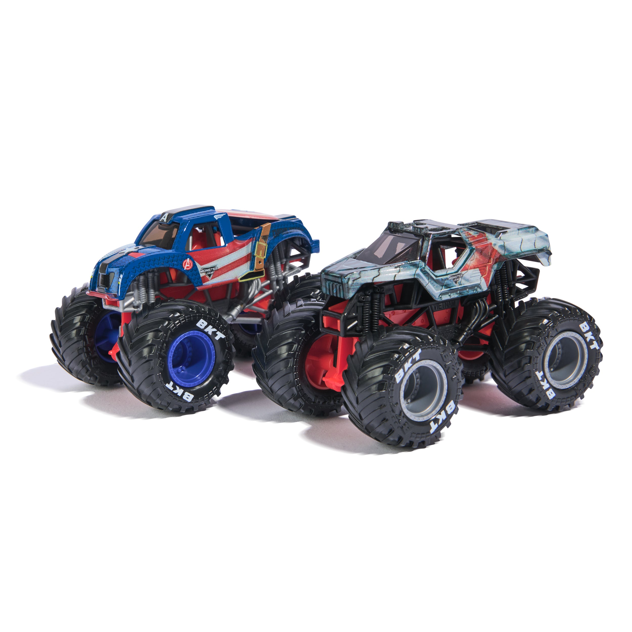 Monster Jam, Marvel 1:64 Scale Die-Cast Monster Truck Toy Vehicle 2-Pack Styles May Vary