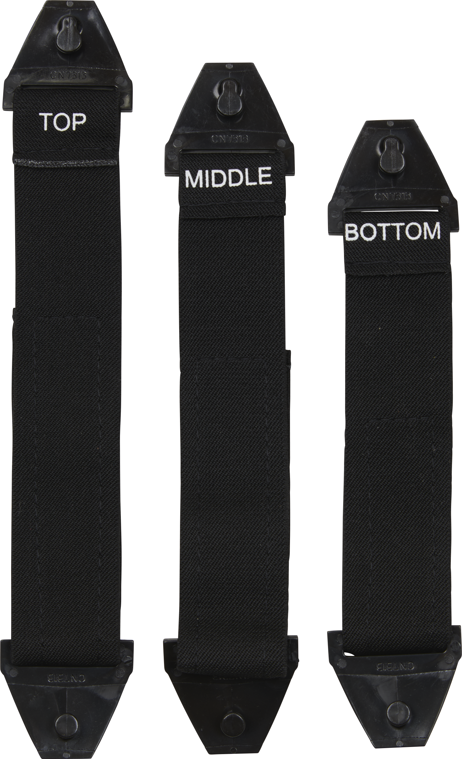 Rawlings Mach Replacement Leg Guard Straps (Set Of 3) - Black