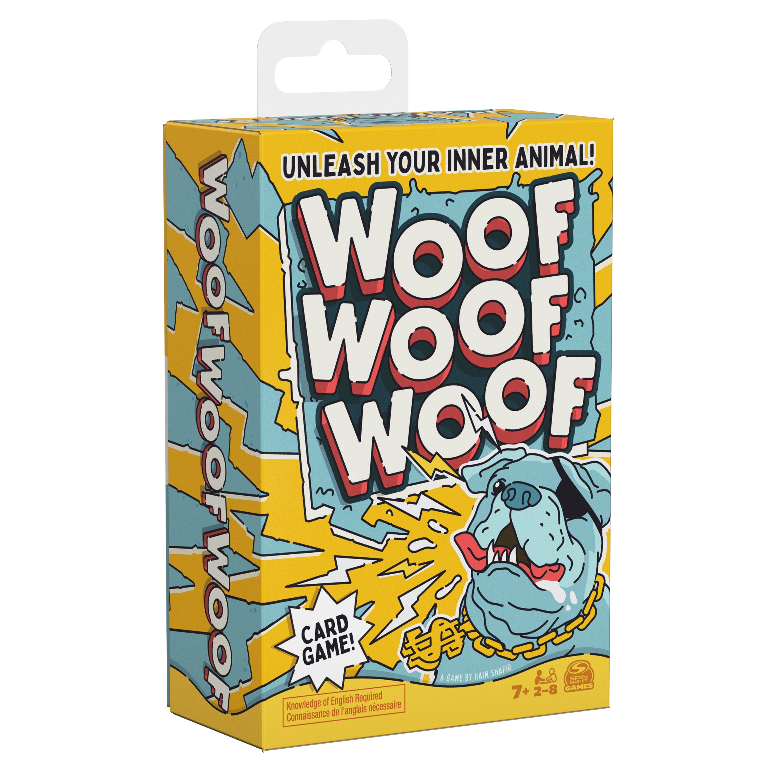 Spin Master Games, Woof Woof Woof: A Fast-Paced Classic Matching Card Game Battle Featuring Hilarious Animal Sounds , Fun Activity for Teens, Adults & Family Game Night, 2-8 Players, for Ages 7 & Up