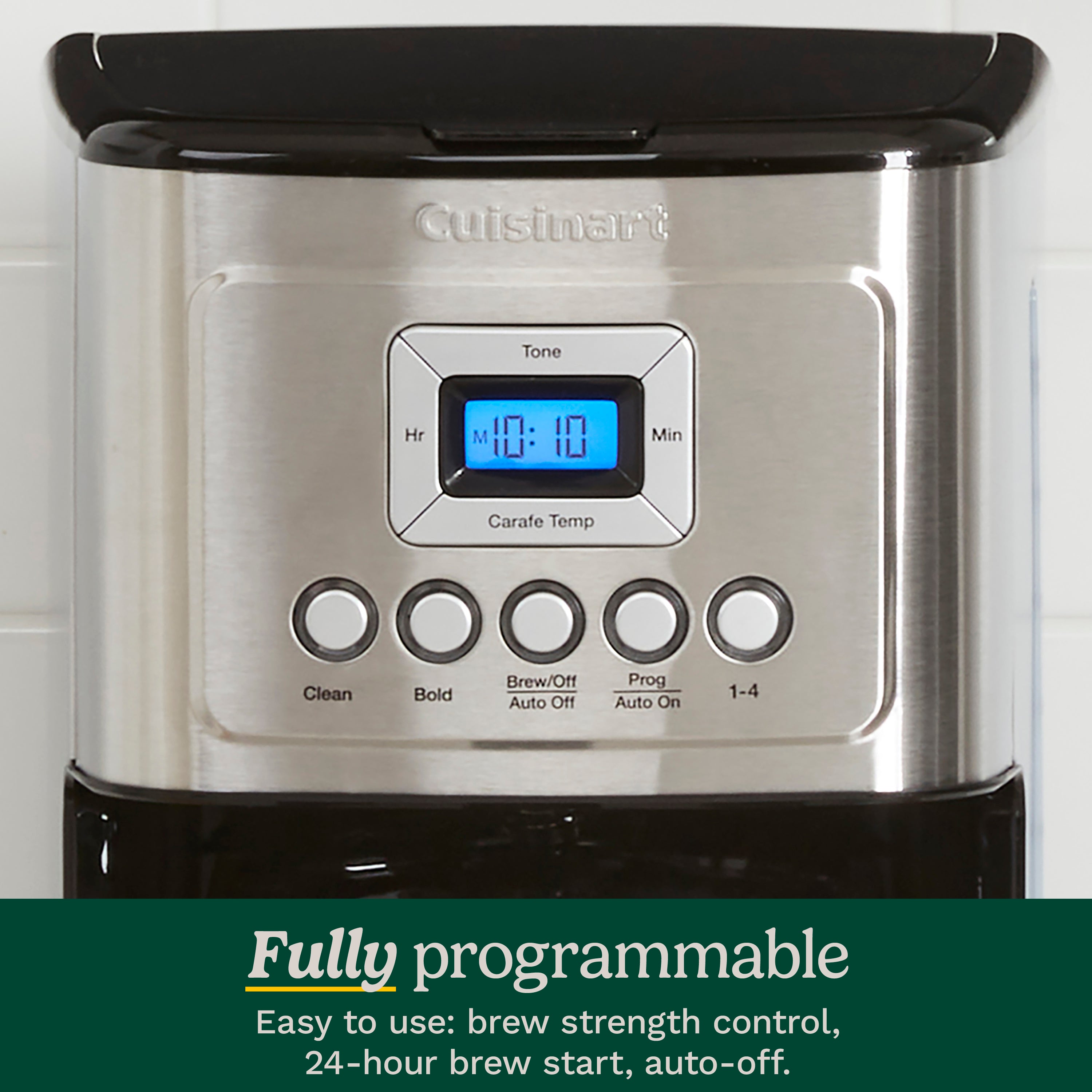 14 Cup Programmable Coffee Maker - Stainless Steel
