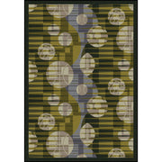 Keeping Score 7'8" x 10'9" area rug in color Green