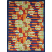 Keeping Score 3'10" x 5'4" area rug in color Red