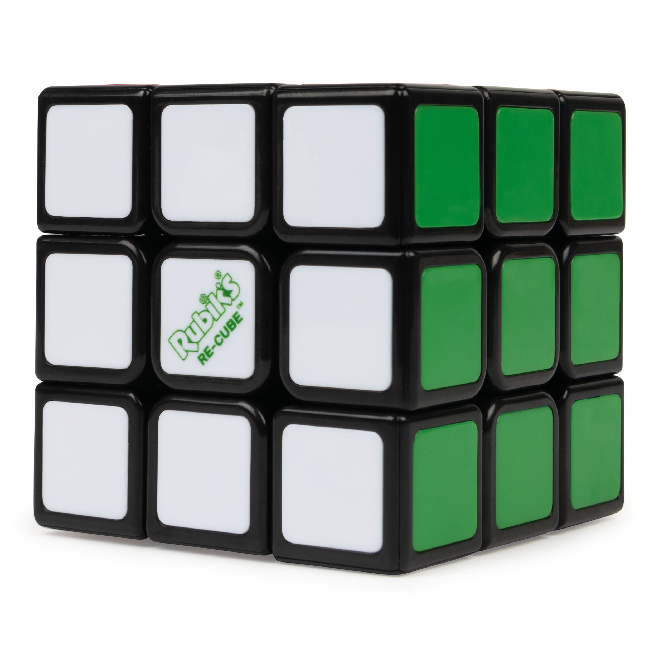 Rubik's Cube, Re-Cube, The Original 3x3 Cube Made with 100% Recycled Plastic, Problem-Solving Brain Teaser, Color-Matching Puzzle, Fidget Toy, Sensory Puzzle, for Ages 8 & Up