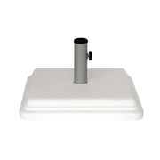40 lb White Umbrella Base with Steel Stem