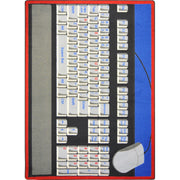 Keyboard Connection 5'4" x 7'8" area rug in color Gray