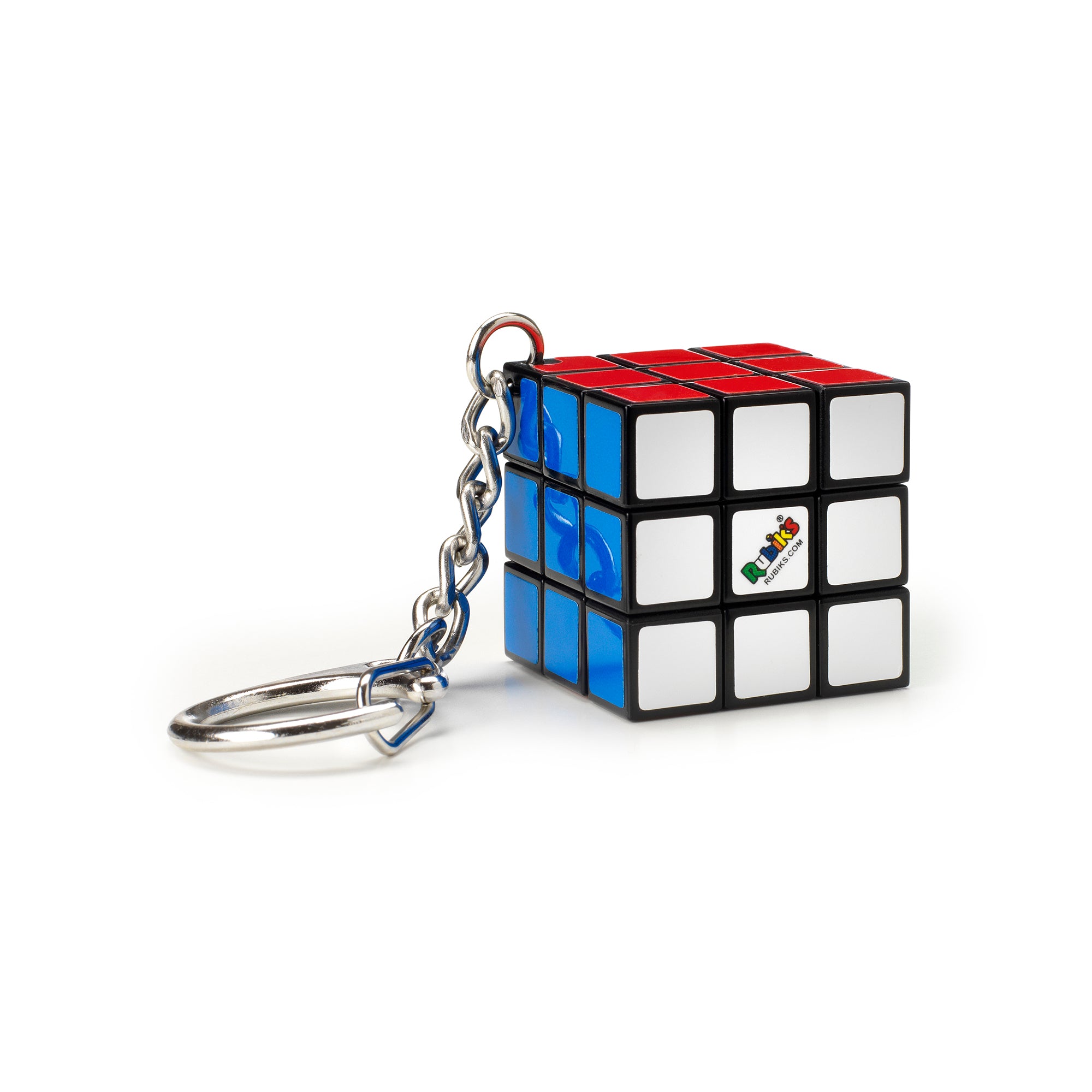 Rubik’s Cube Keyring Edition. Classic 3x3 Mini Cube Keyring Accessory, Travel Puzzle Toy