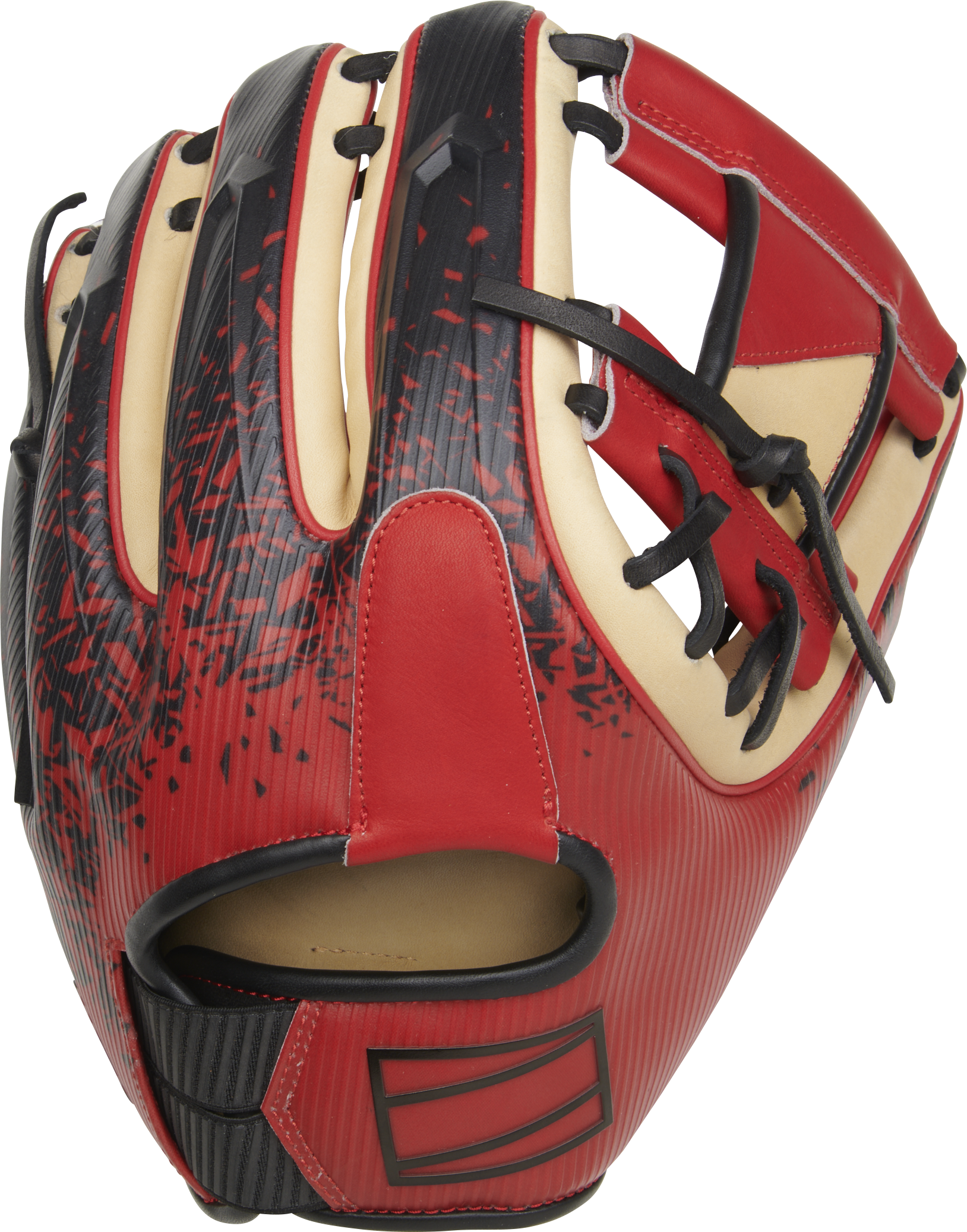 Rawlings Rev1X Series 11.5-Inch Baseball Glove - Right Hand Thrower - Camel/Scarlet