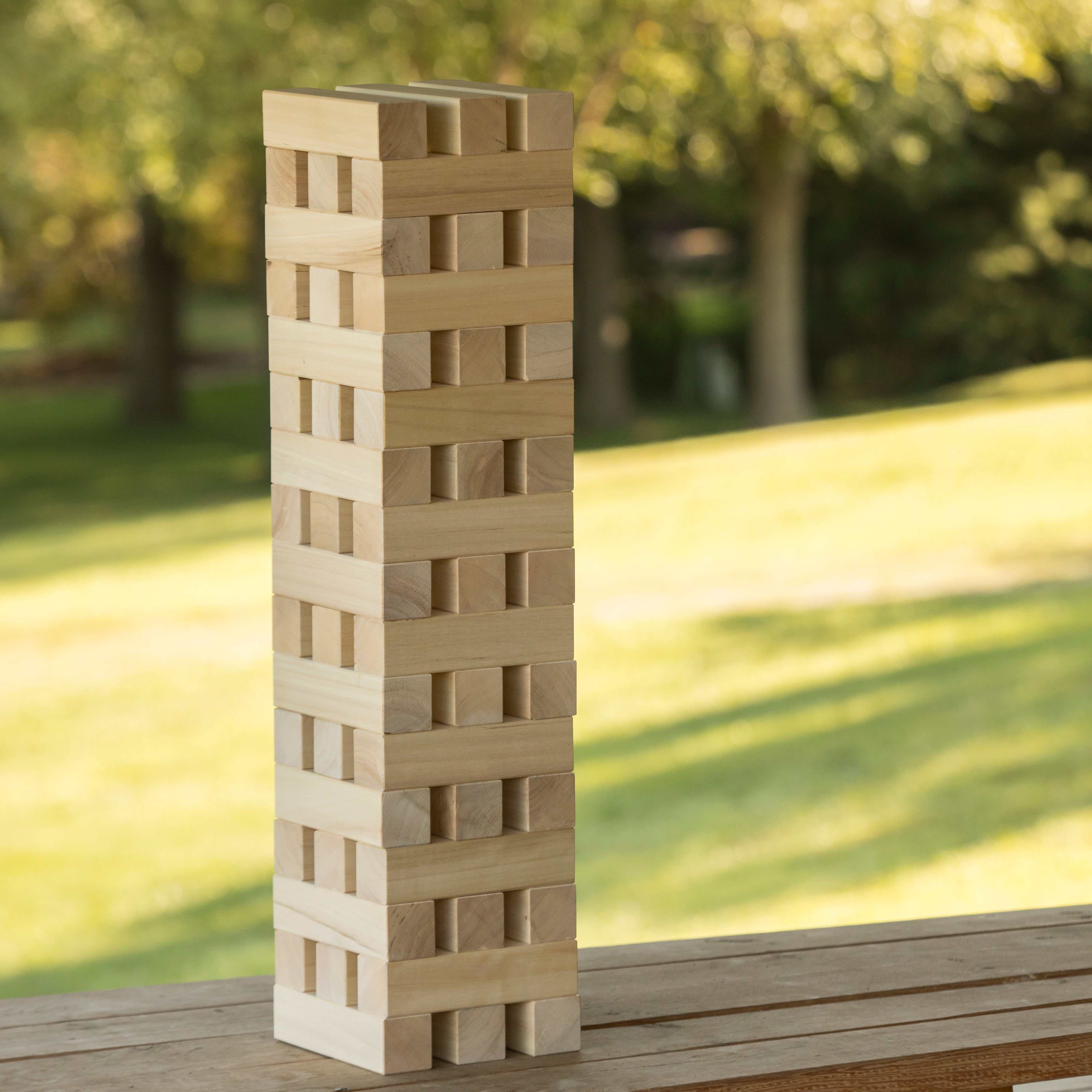 Giant Jenga Tumble Tower With Bag, Indoor Outdoor Games