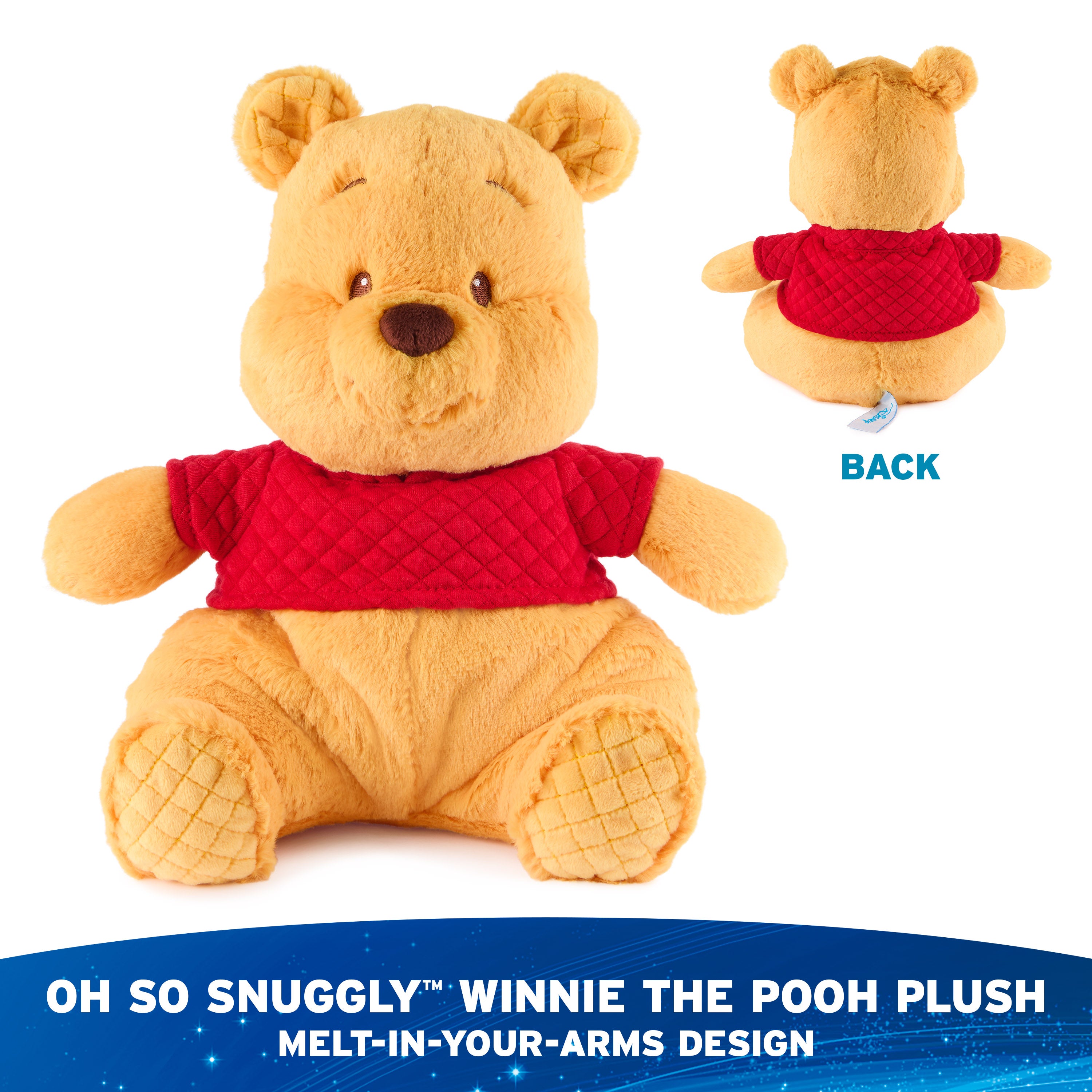 GUND Disney Official Winnie the Pooh Oh So Snuggly Plush, Teddy Bear Stuffed Animal for Babies and Infants, Yellow, 12.5”