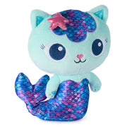 Gabby’s Dollhouse, Fin-Tastic MerCat, Premium Plush Toy, 10-Inch Tall Stuffed Animal with Moving Mermaid Tail, Kids Toys for Girls & Boys Ages 3+