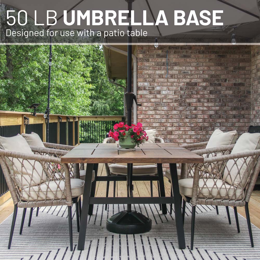 Umbrella Base (Black) Filled to Approx. 50 lb.