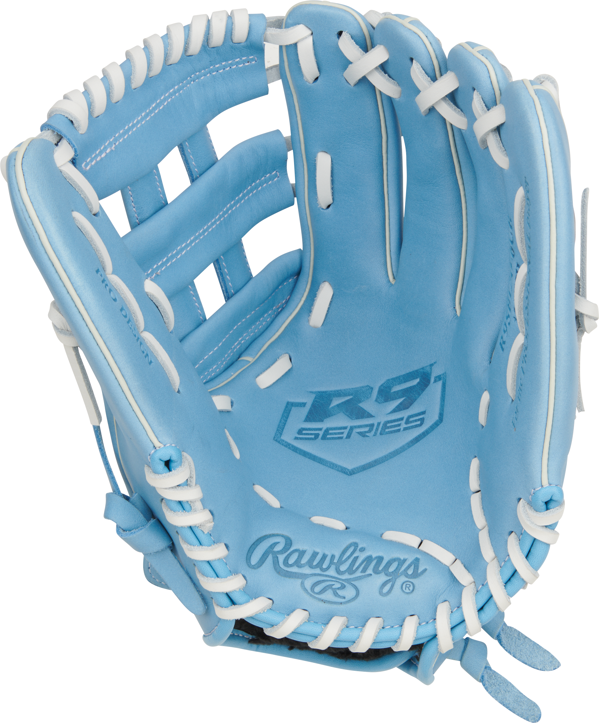 Rawlings R9 Series 12-Inch Softball Glove - Right Hand Thrower - Columbia Blue