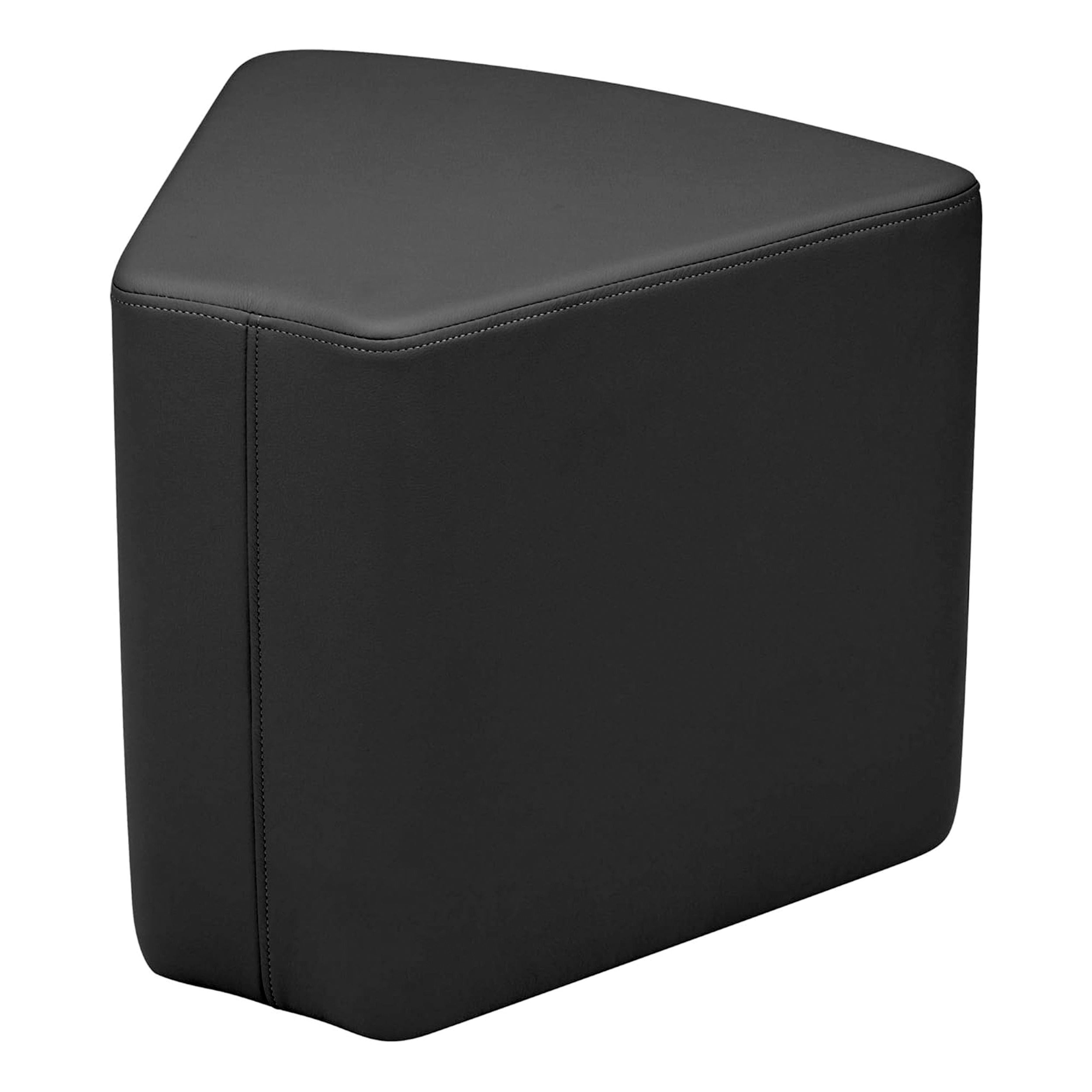 Pro Series Upholstered Wedge Ottoman 18" Height - Black