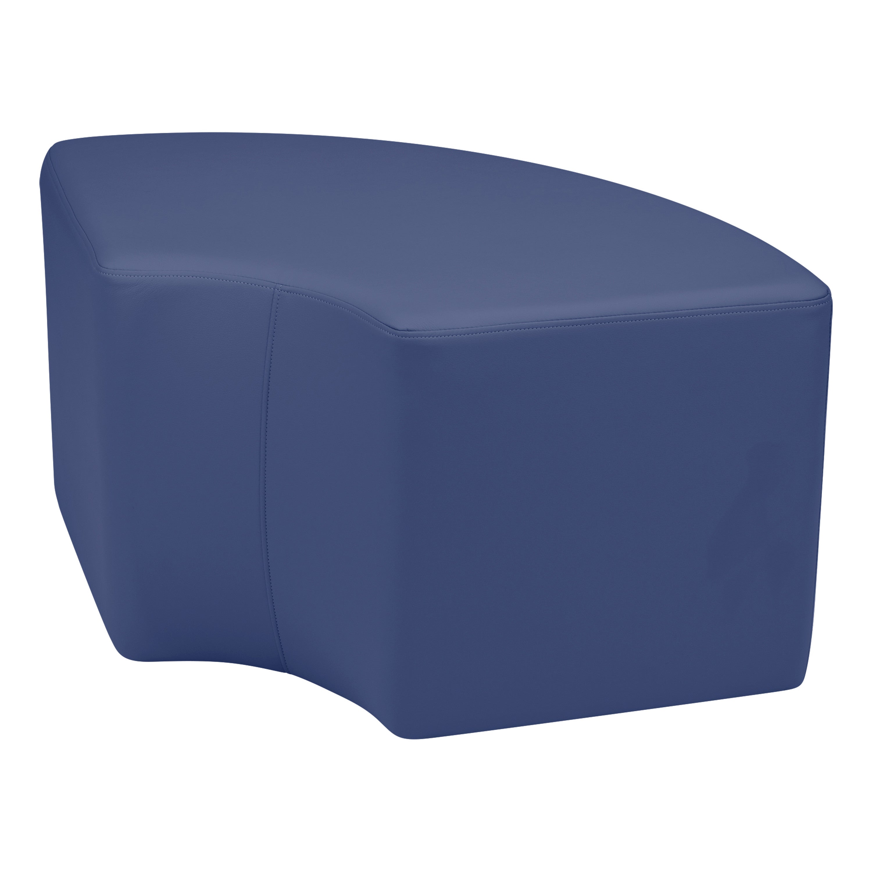 Pro Series Upholstered Quarter Circle Ottoman 18" Height - Navy