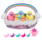 Hatchimals Alive, Neon Rainbow Spring Basket Toy Styles May Vary, 3 Self-Hatching Easter Eggs, Fun Gift & Kids Toys for Girls & Boys Ages 3 and up