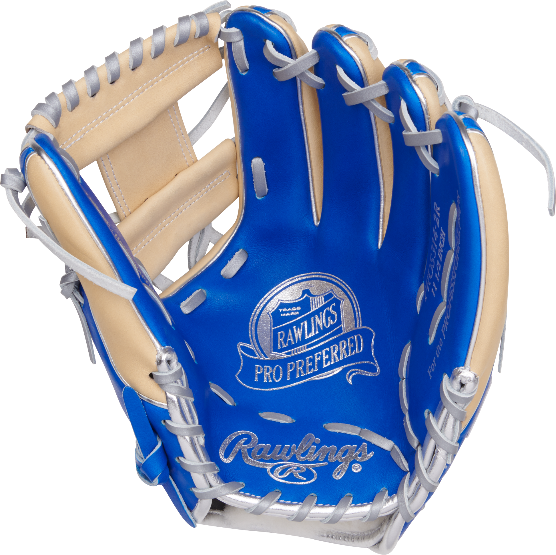 Rawlings Pro Preferred Series 11.5-Inch Baseball Glove - Right Hand Thrower - Royal