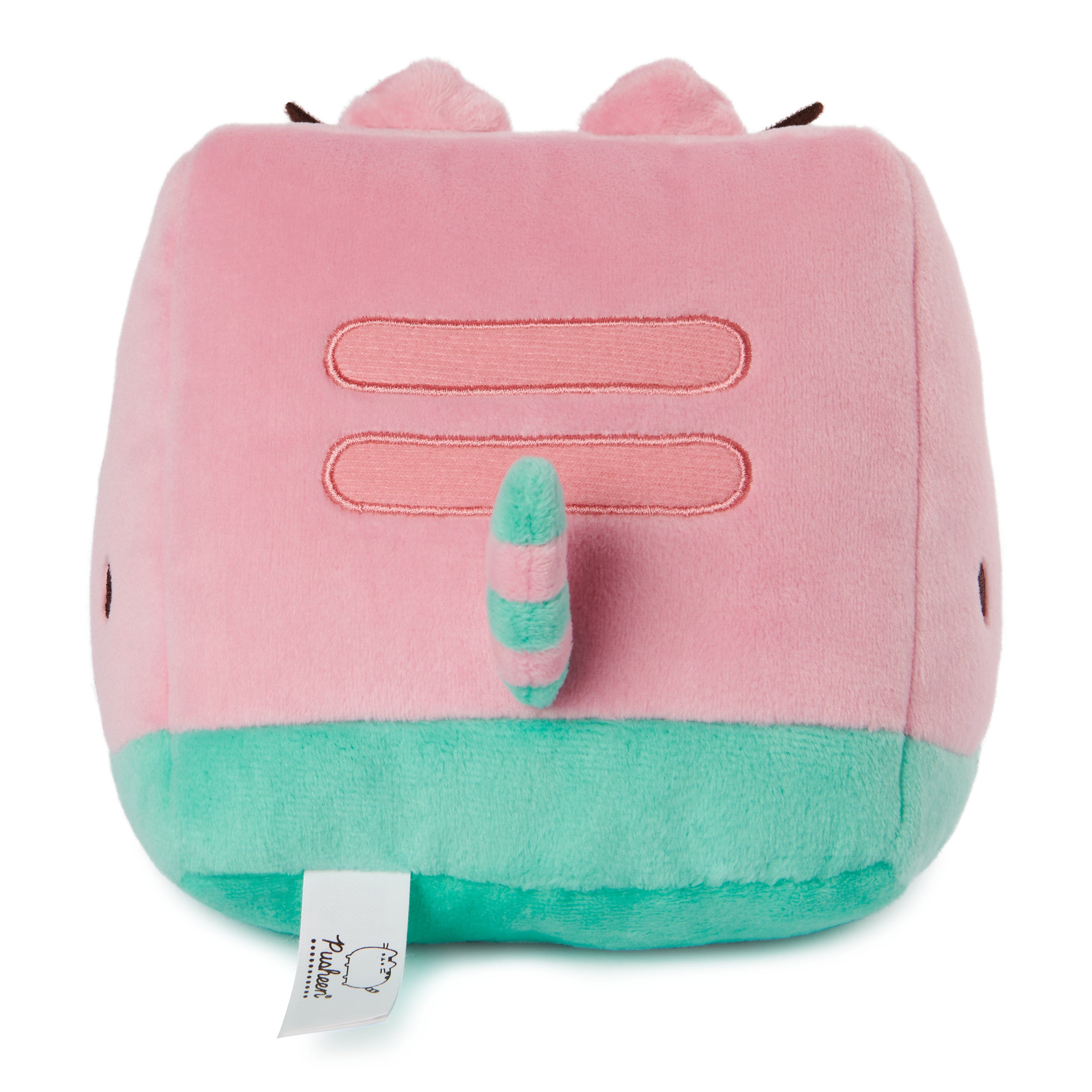 GUND Pusheen Watermelon Plush, Cat Stuffed Animal for Ages 8 and Up, Pink/Green, 6”