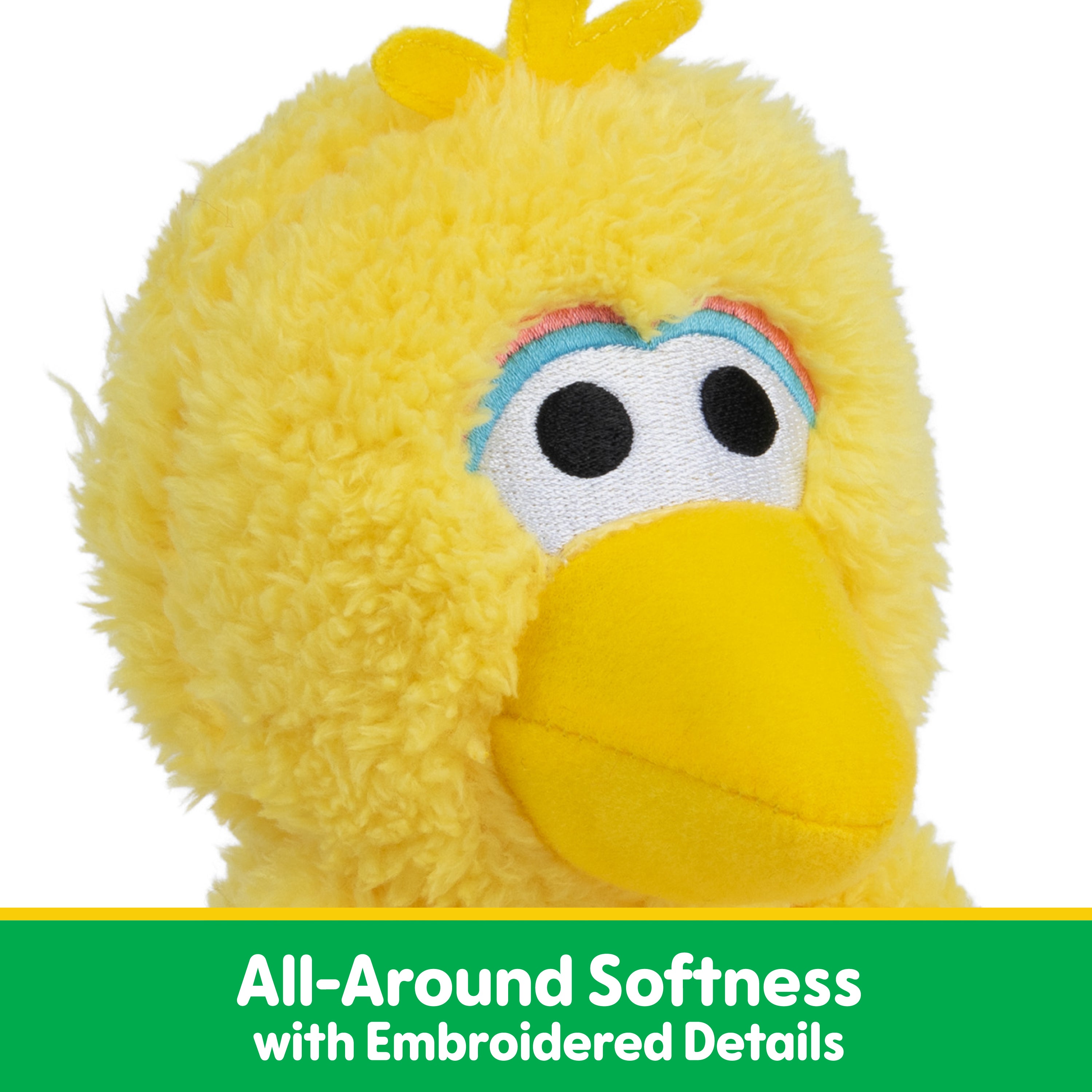GUND Sesame Street Official Big Bird Take Along Buddy Plush, Premium Plush Toy for Ages 1 & Up, Yellow, 13”