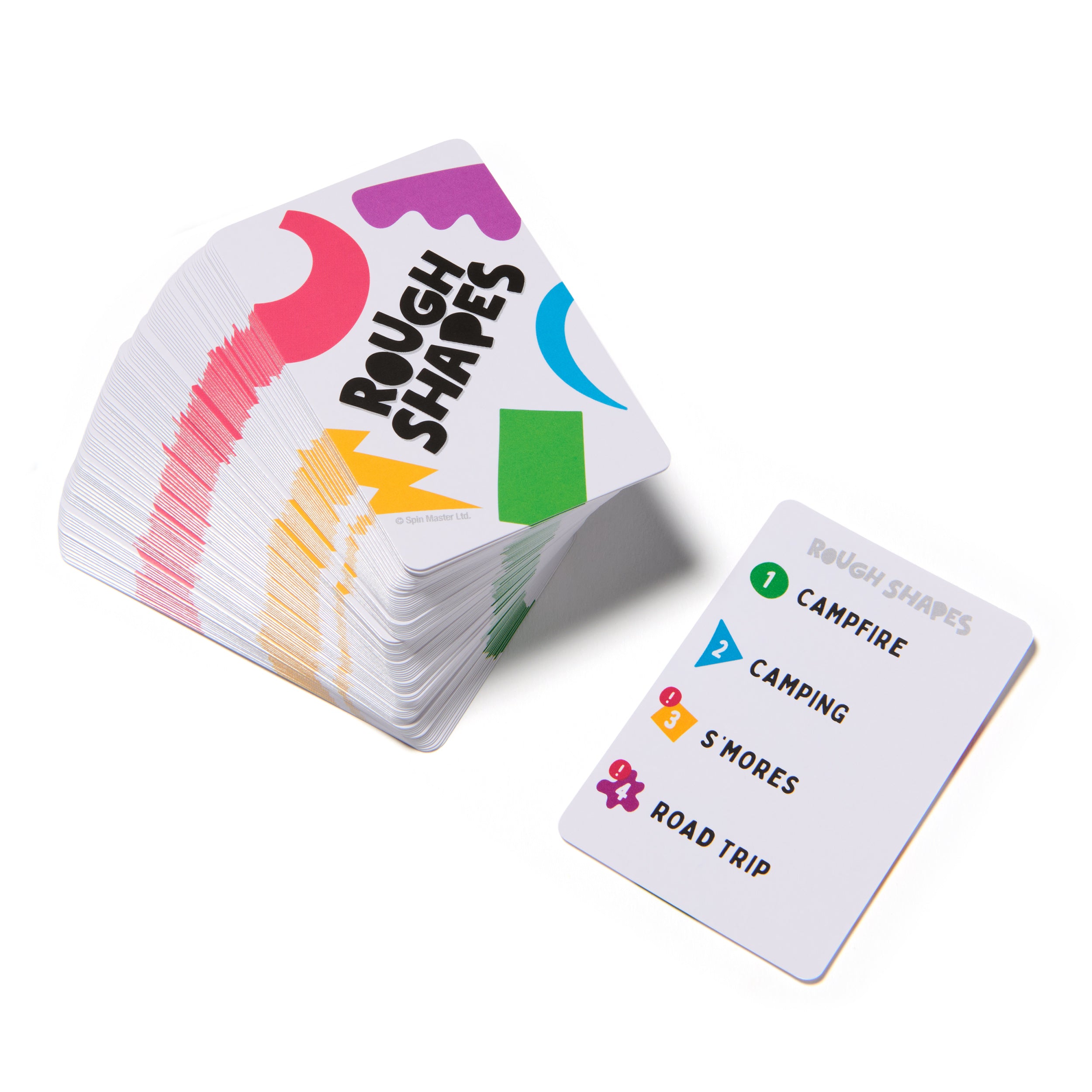 Spin Master Games, Rough Shapes, Quick-Drawing Game for Artists & Doodlers of All Levels with Hilarious & Challenging Prompts, Easy Indoor Activity, for Kids & Family, 3-10 Players, Ages 8 & Up