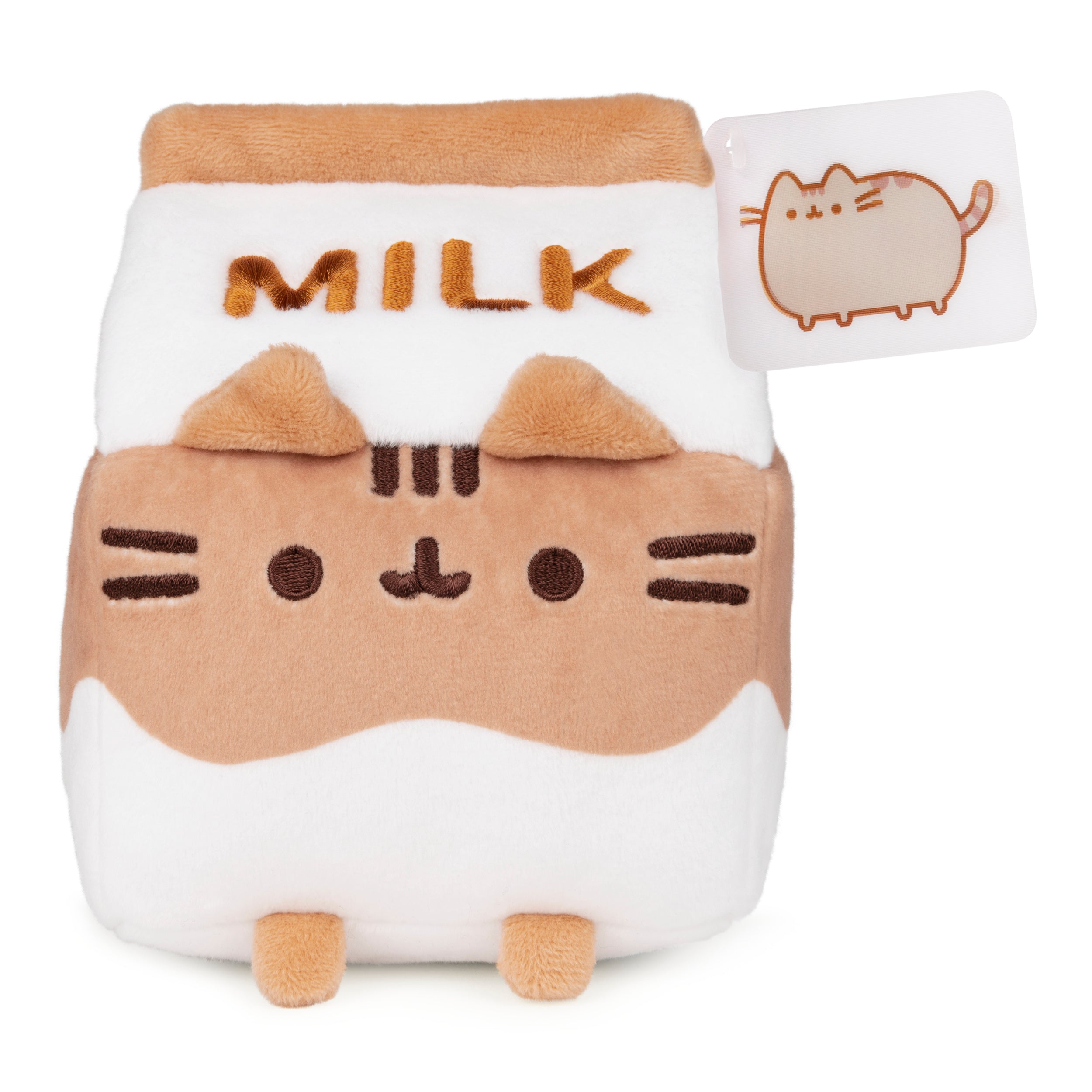 GUND Pusheen Chocolate Milk Plush Cat Stuffed Animal for Ages 8 and Up, Brown/White, 6”
