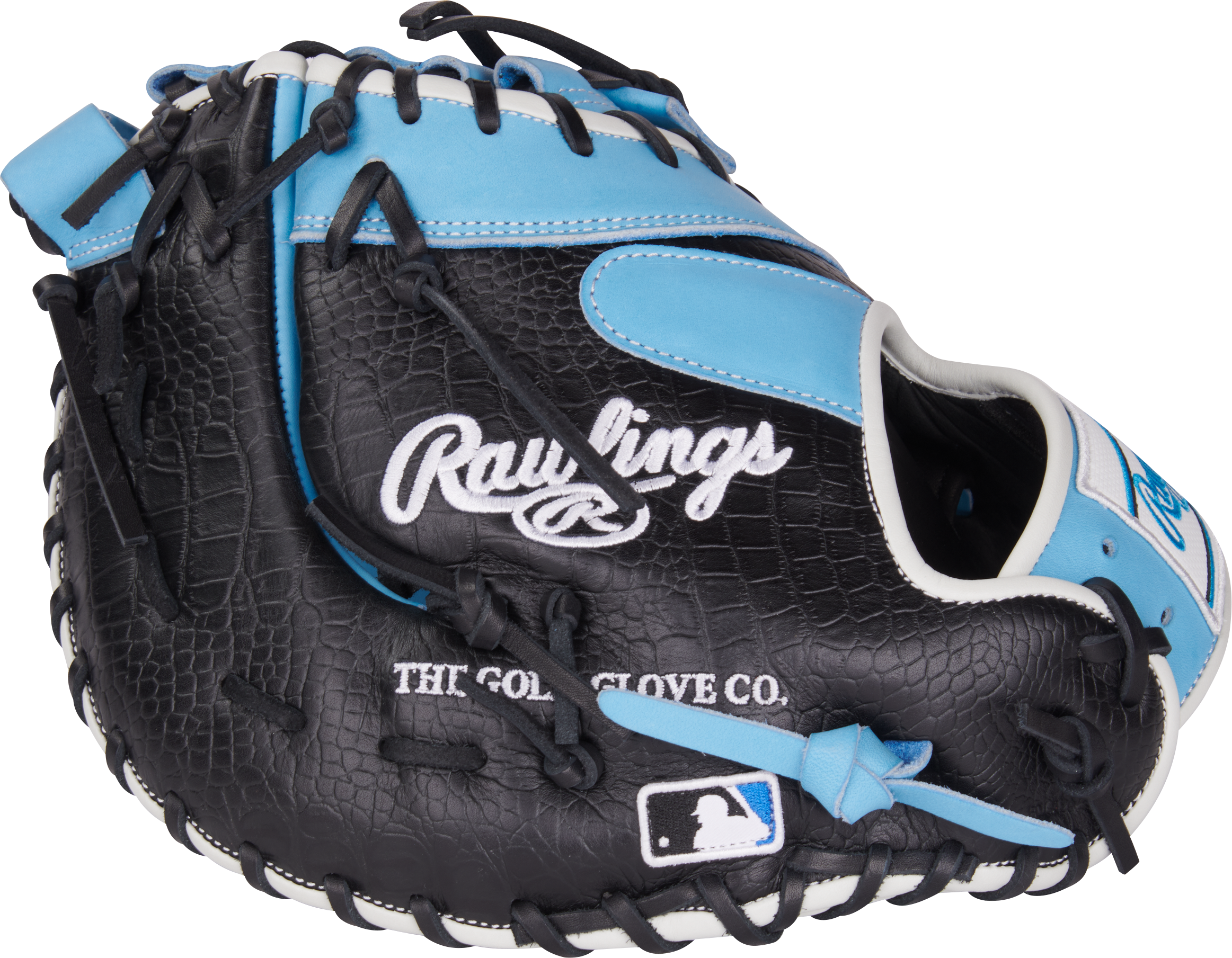 Rawlings Heart Of The Hide Series First Base Mitt 12.5-Inch Baseball Glove - Right Hand Thrower - Columbia Blue