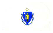 3X5 FT COL NYL-GLO MASSACHUSETTS