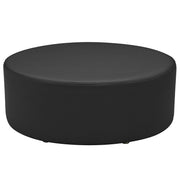 Pro Series Upholstered 30" Round Ottoman 12" Height - Black