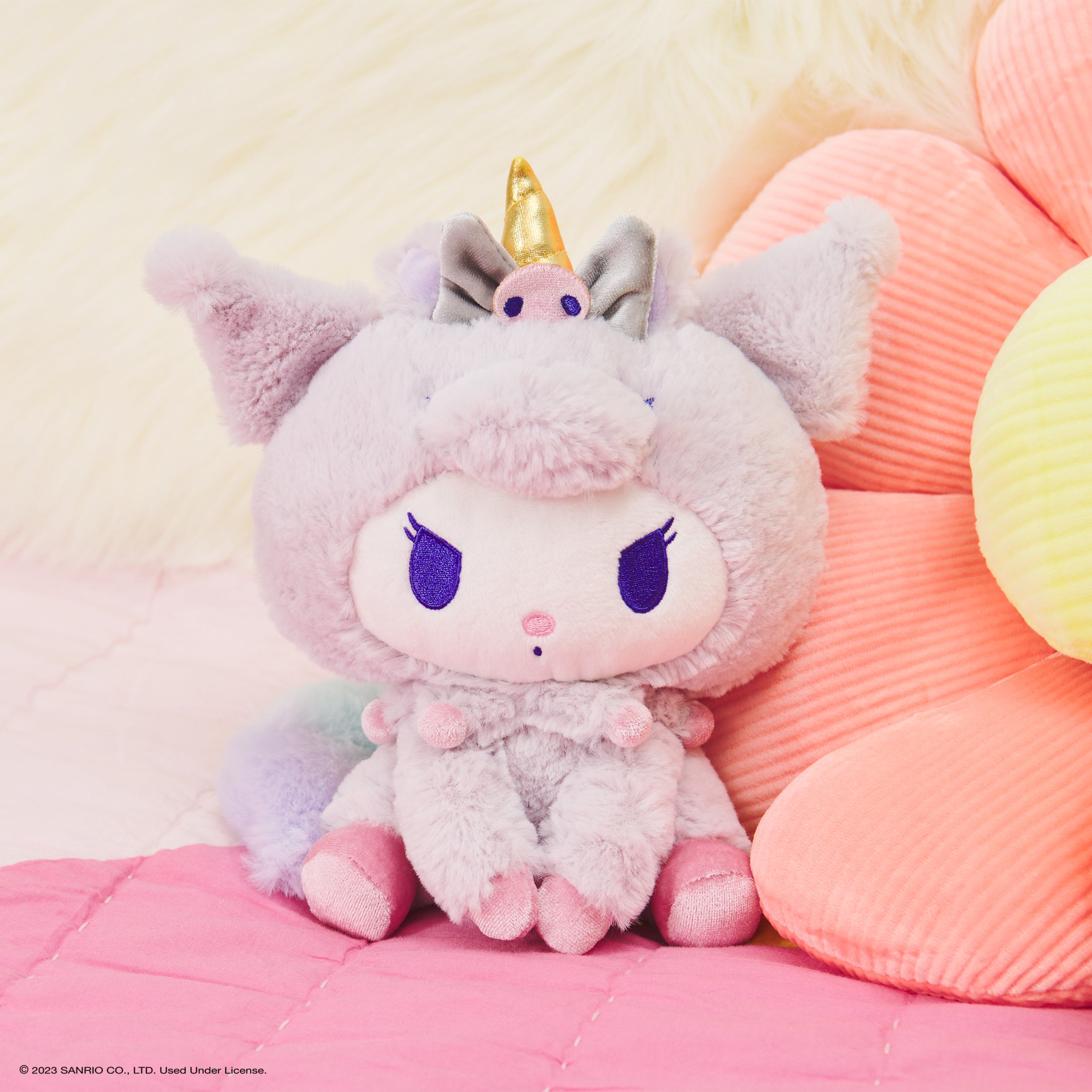 GUND Sanrio Kuromi Unicorn Plush Toy, Premium Stuffed Animal for Ages 1 and Up, Purple, 6”