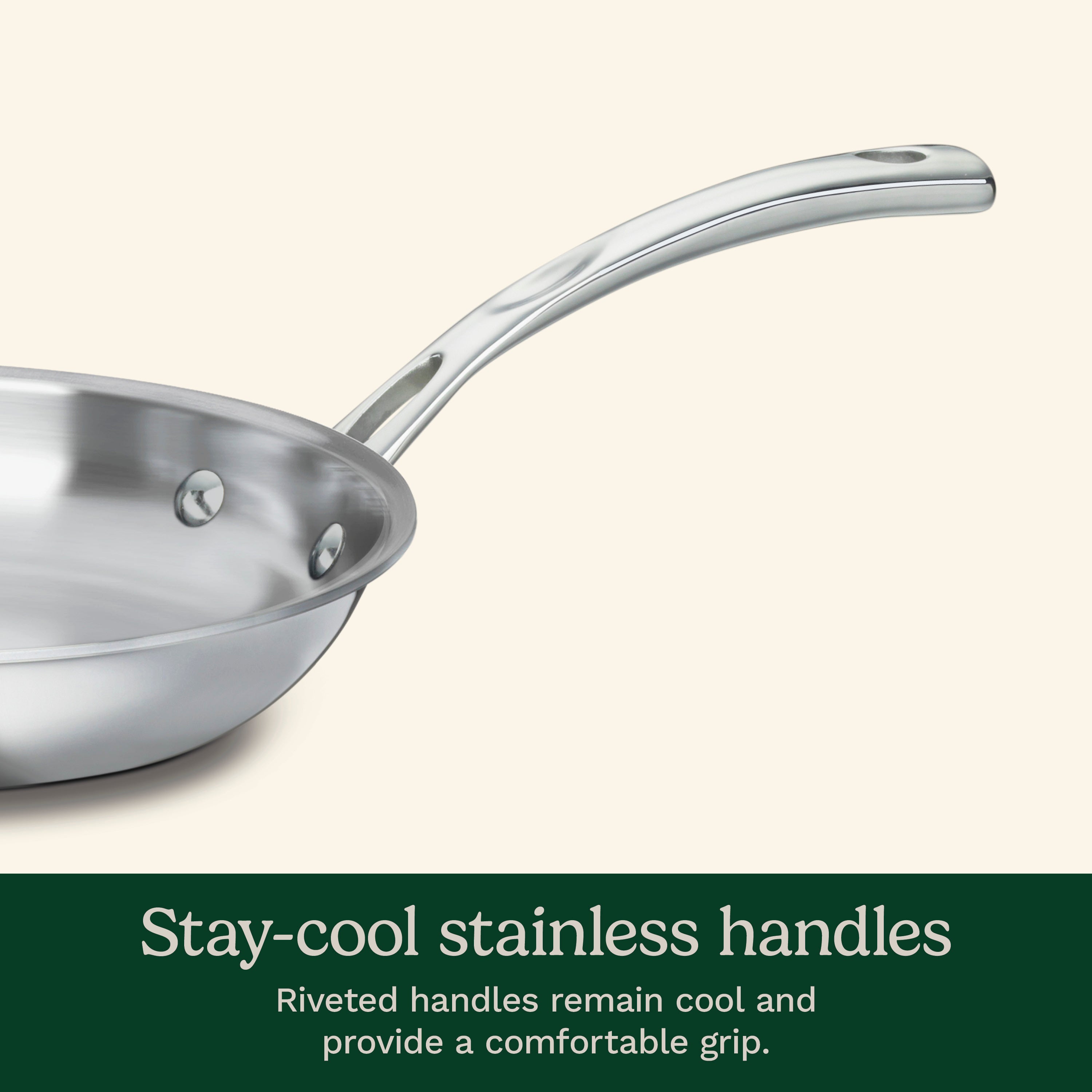 French Classic Tri-Ply Stainless Cookware 10 Piece Set