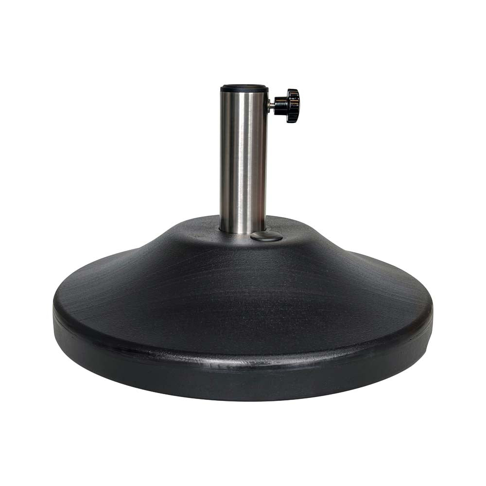 50 lb Premium Umbrella Base with Stainless Stem (Black)