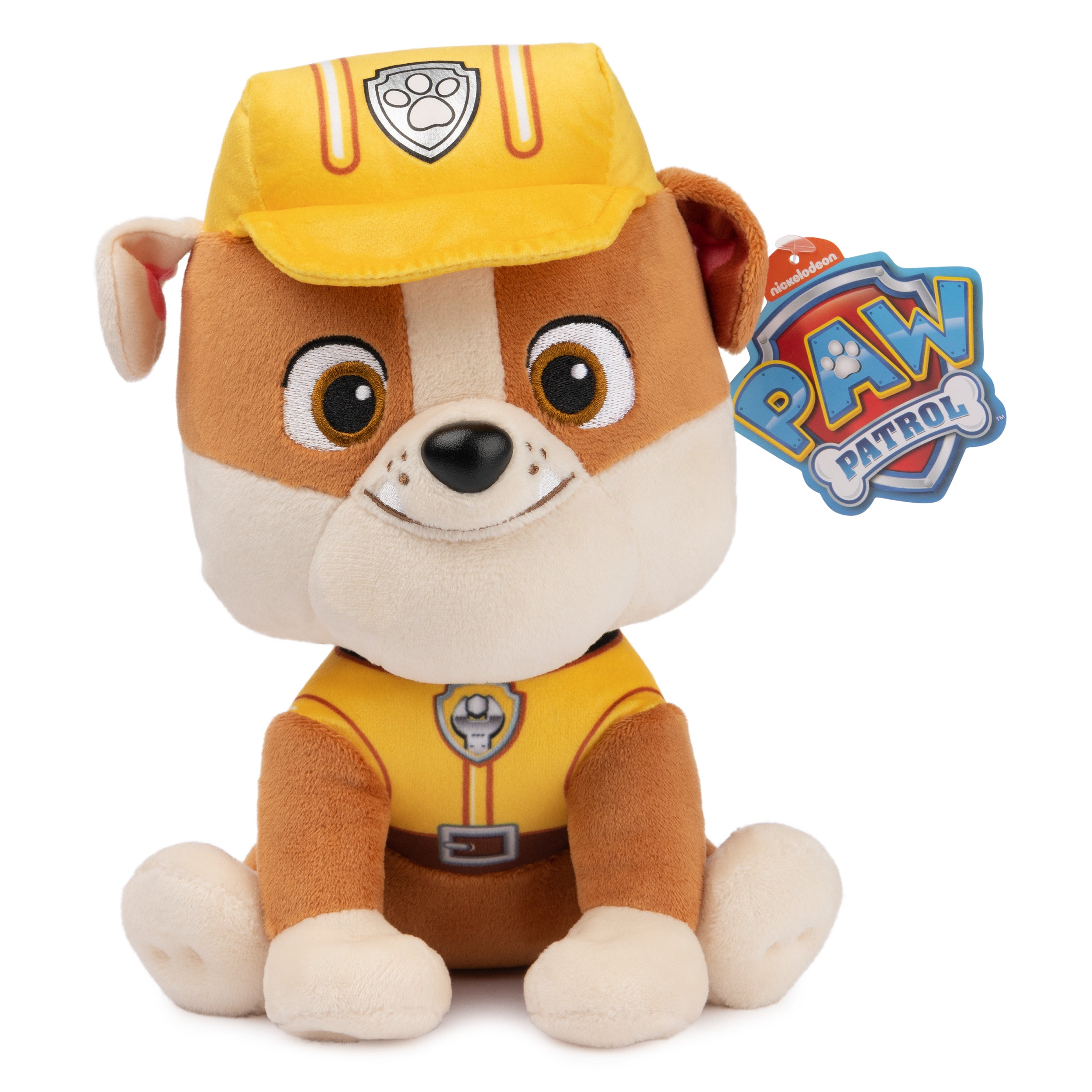 GUND PAW Patrol Rubble in Signature Construction Uniform For Ages 1 and Up, 9" Styles May Vary