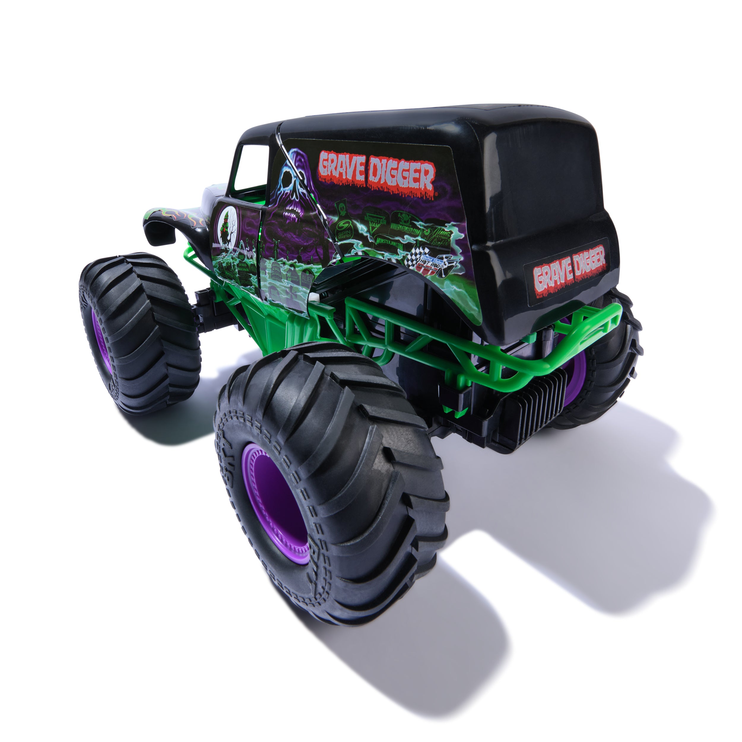 Monster Jam, Official Smash & Bash Grave Digger Remote Control Indoor & Outdoor Vehicle, 1:15 Scale Repairable Monster Truck, Kids Toys for Boy and Girls Ages 4 and up