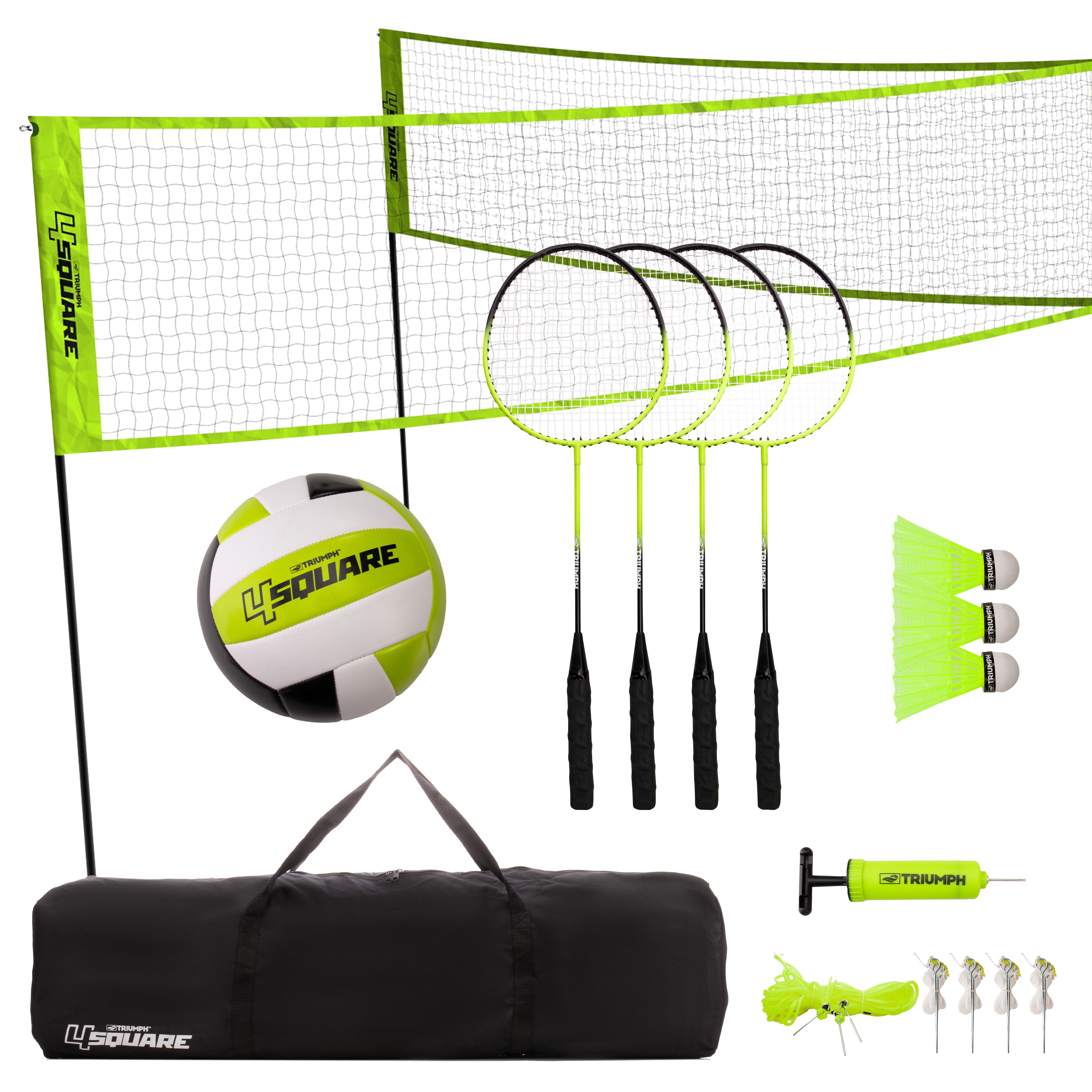 Triumph 4-Square Volleyball/Badminton Combo