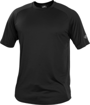 Rawlings Adult Crew Neck Short Sleeve Jersey - Small - Black