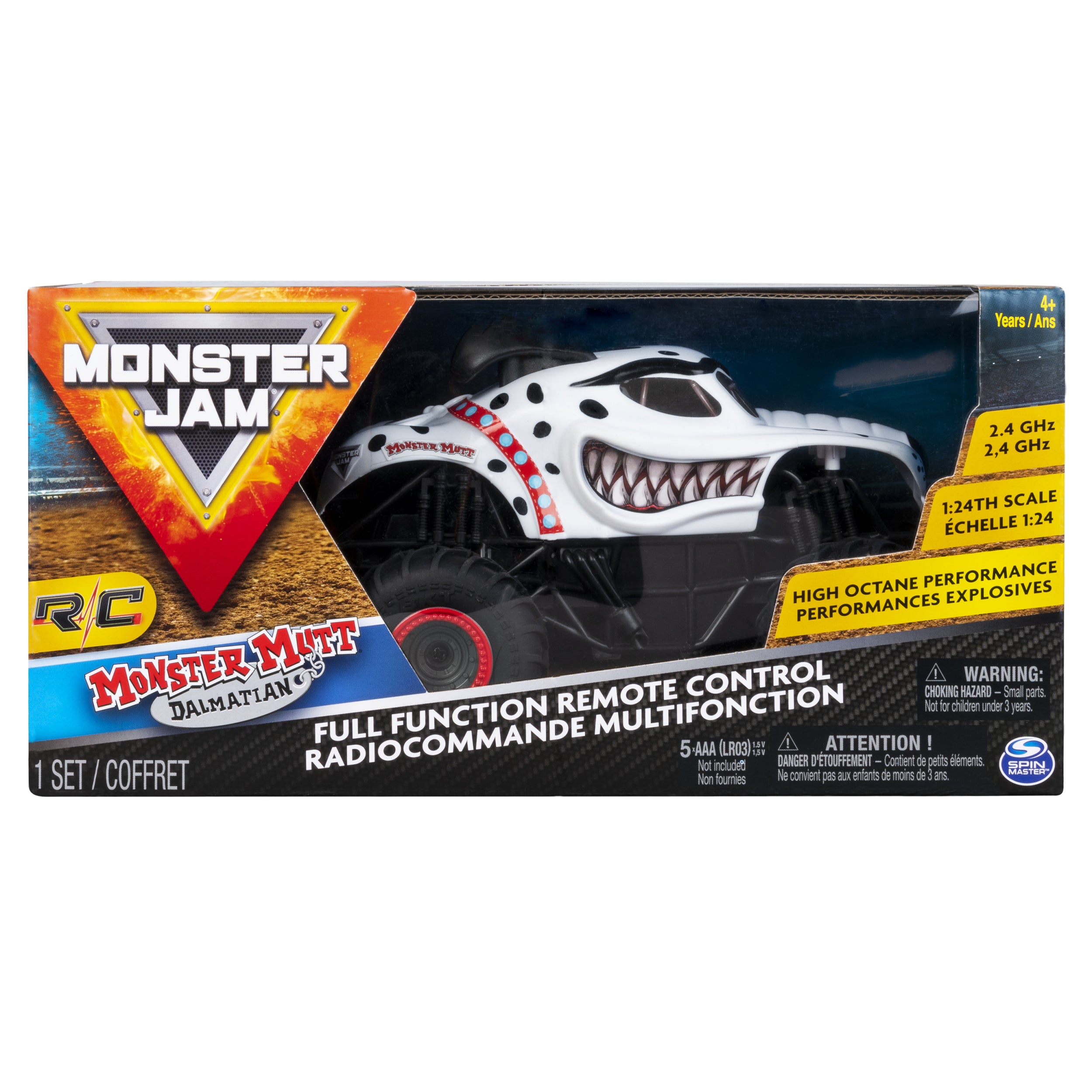 Monster Jam, Remote Control Monster Truck, 1:24 Scale Styles May Vary