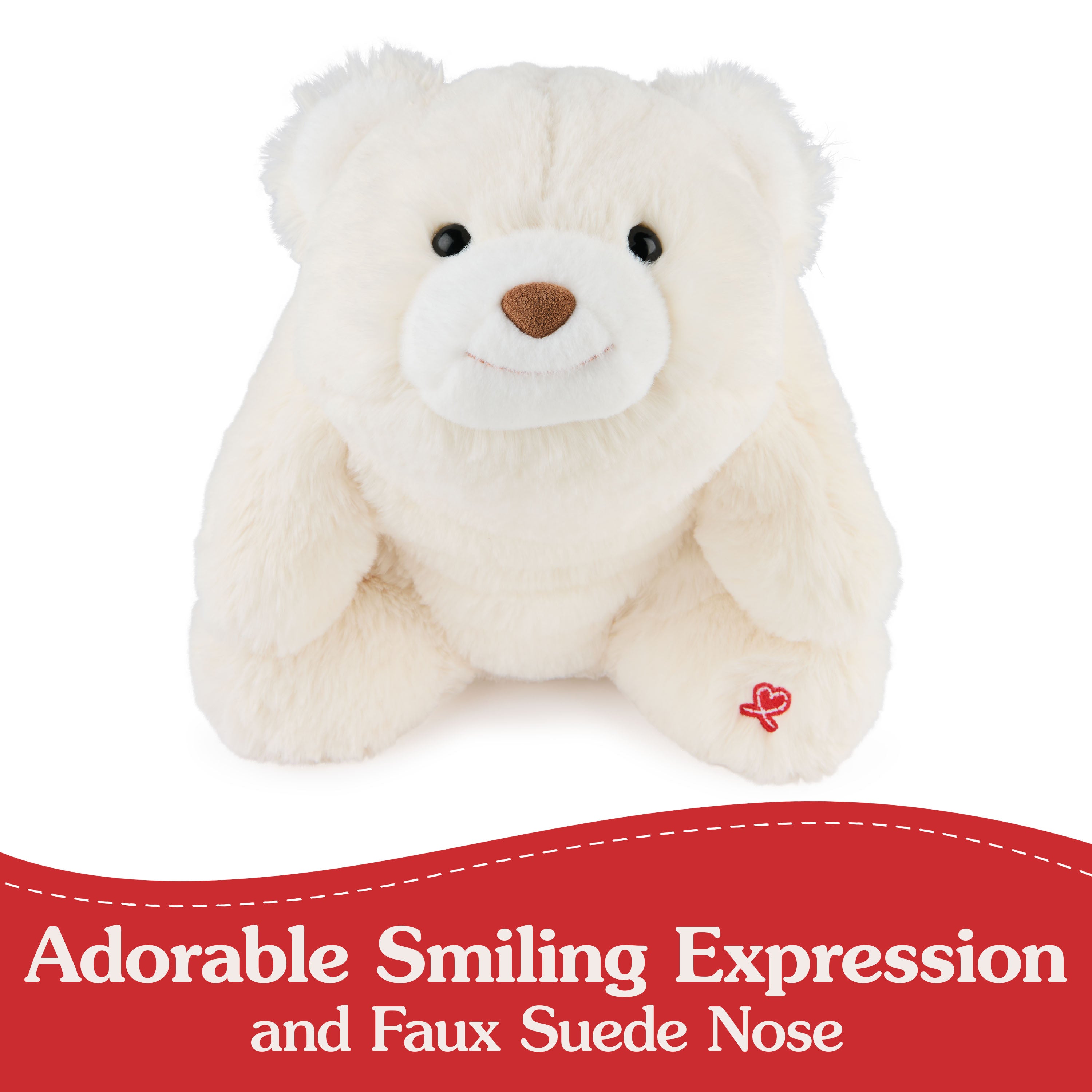 GUND Original Snuffles Teddy Bear, Premium Stuffed Animal for Ages 1 and Up, White, 10”