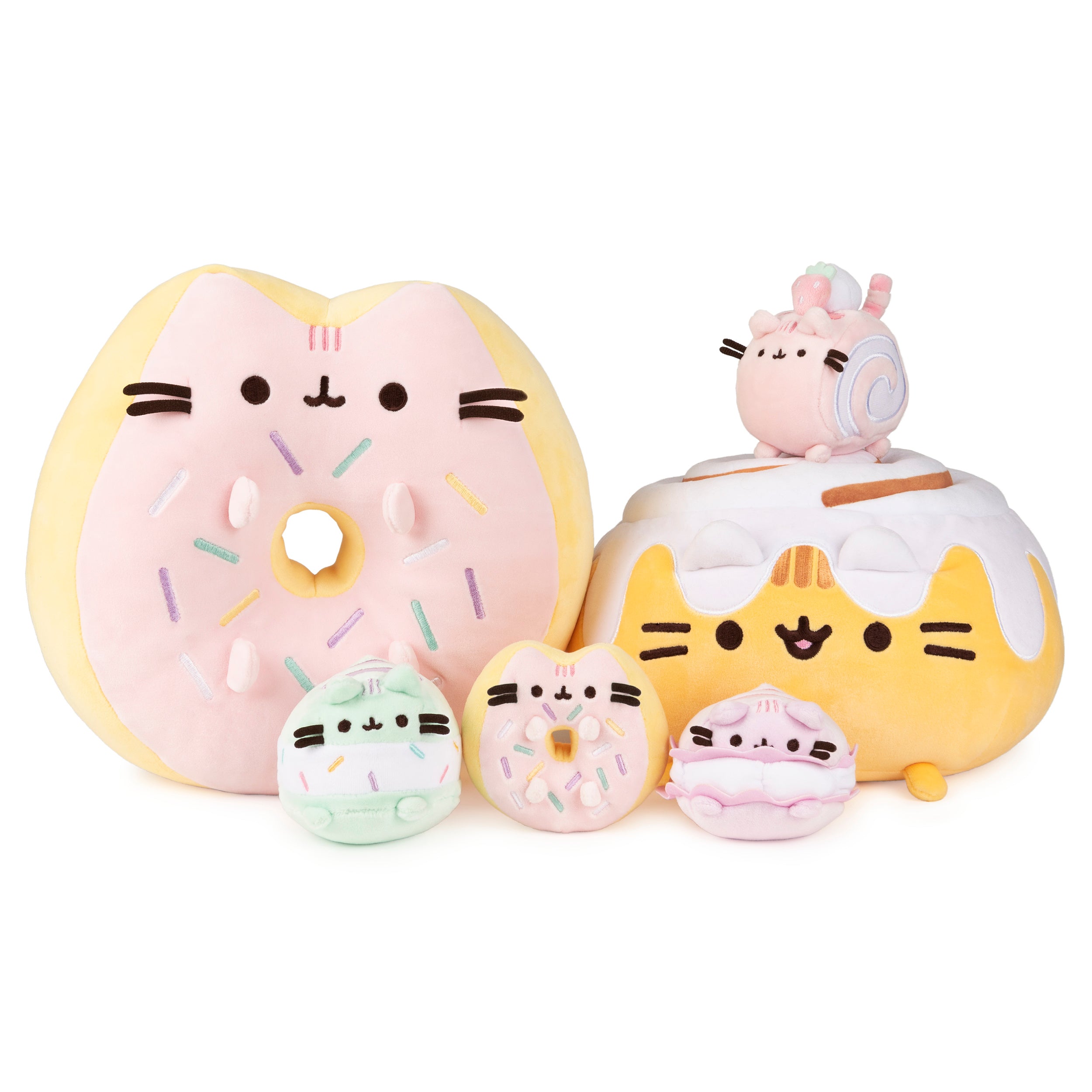 GUND Sprinkle Donut Pusheen Squishy Plush Stuffed Animal Cat, Pink and Mint, 12”