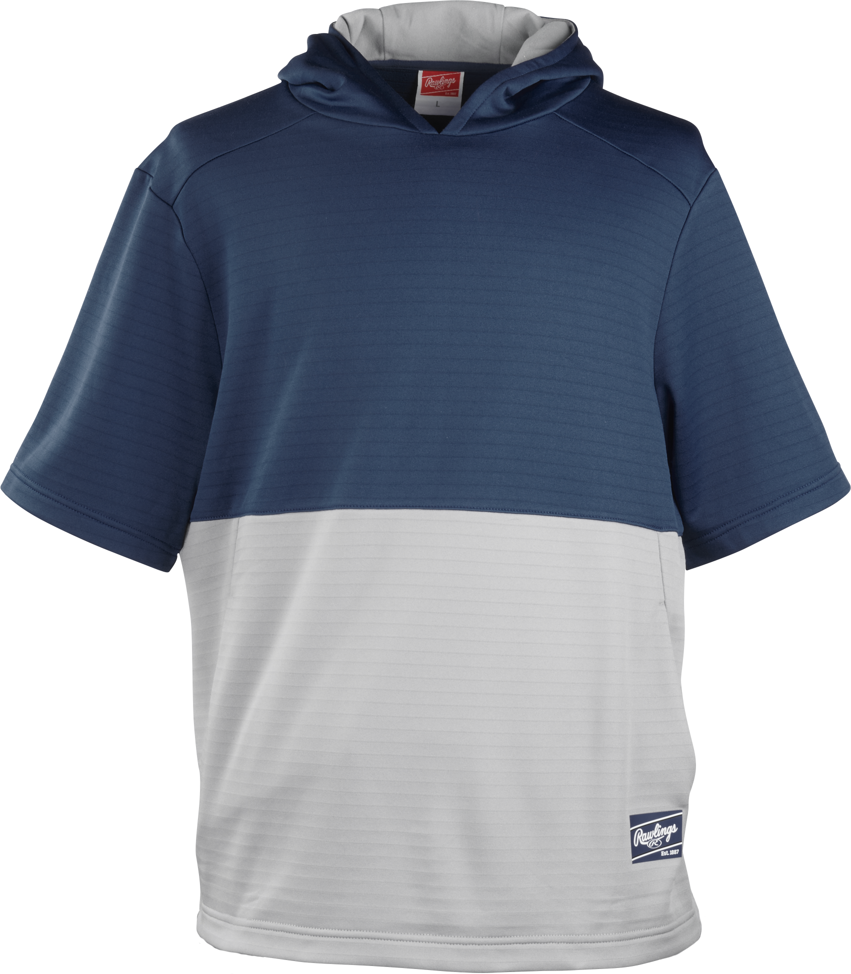 Rawlings Adult Colorsync Performance Short Sleeve Hoodie - Small - Navy