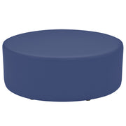 Pro Series Upholstered 30" Round Ottoman 12" Height - Navy