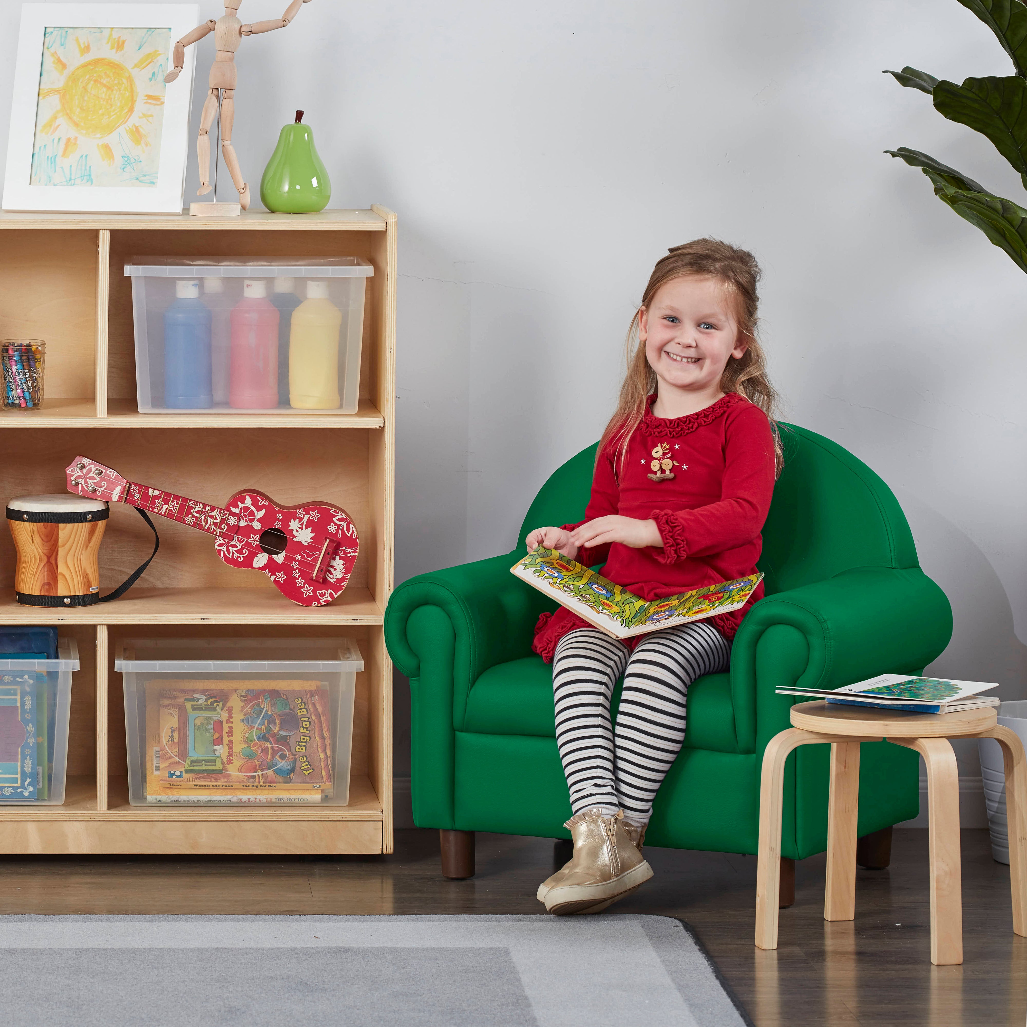Little Lux Preschool Chair - Green