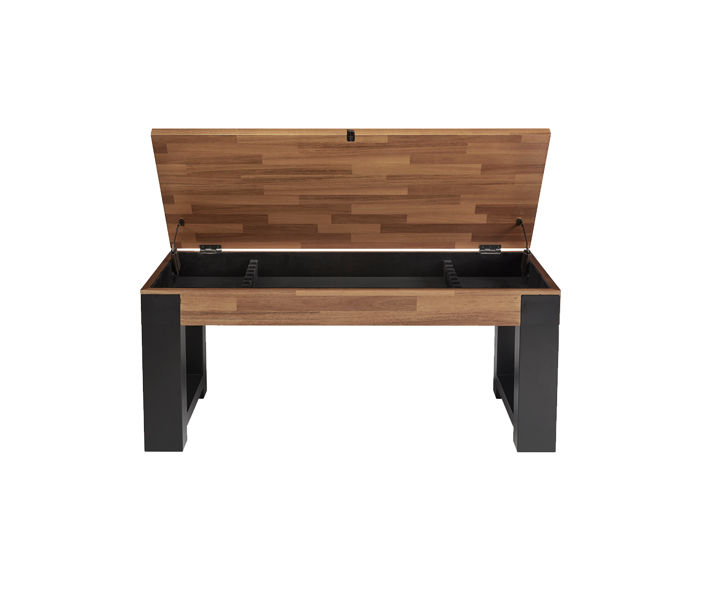American Heritage® Knoxville Multi-functional Storage Bench, Acacia (does not include cues and balls)