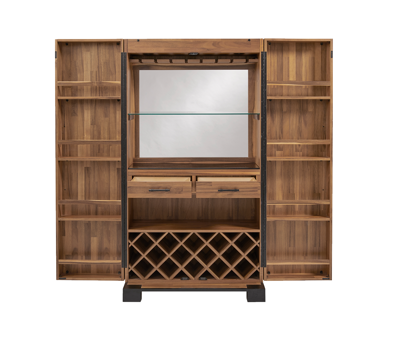 American Heritage® Knoxville Wine & Spirit Cabinet, Acacia