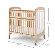 Next Gen SerenityÂ® SafeReachÂ® Mirror Compact Crib, Natural