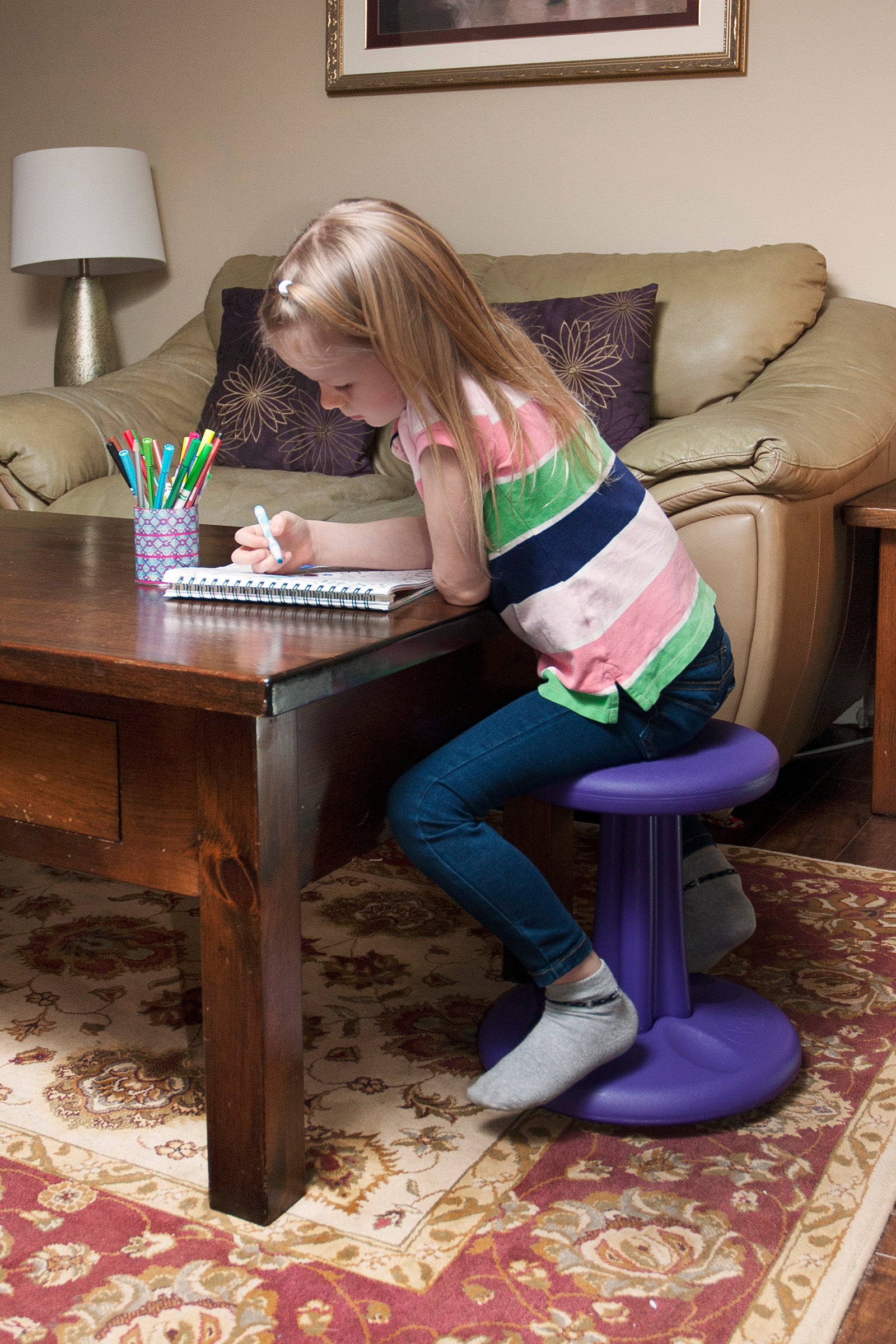 Kore Design™ Kids Wobble Chair 14", Purple
