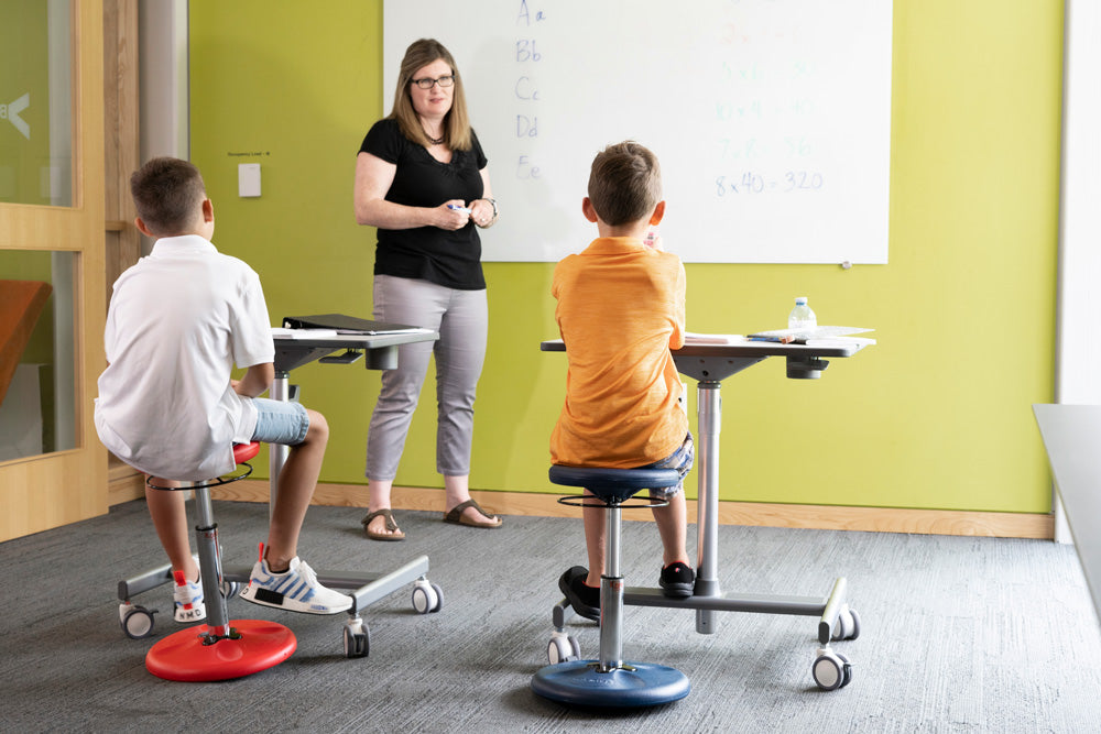 Kore Design™ Kids Adjustable Tall Wobble Chair 16.5-24", Dark Blue