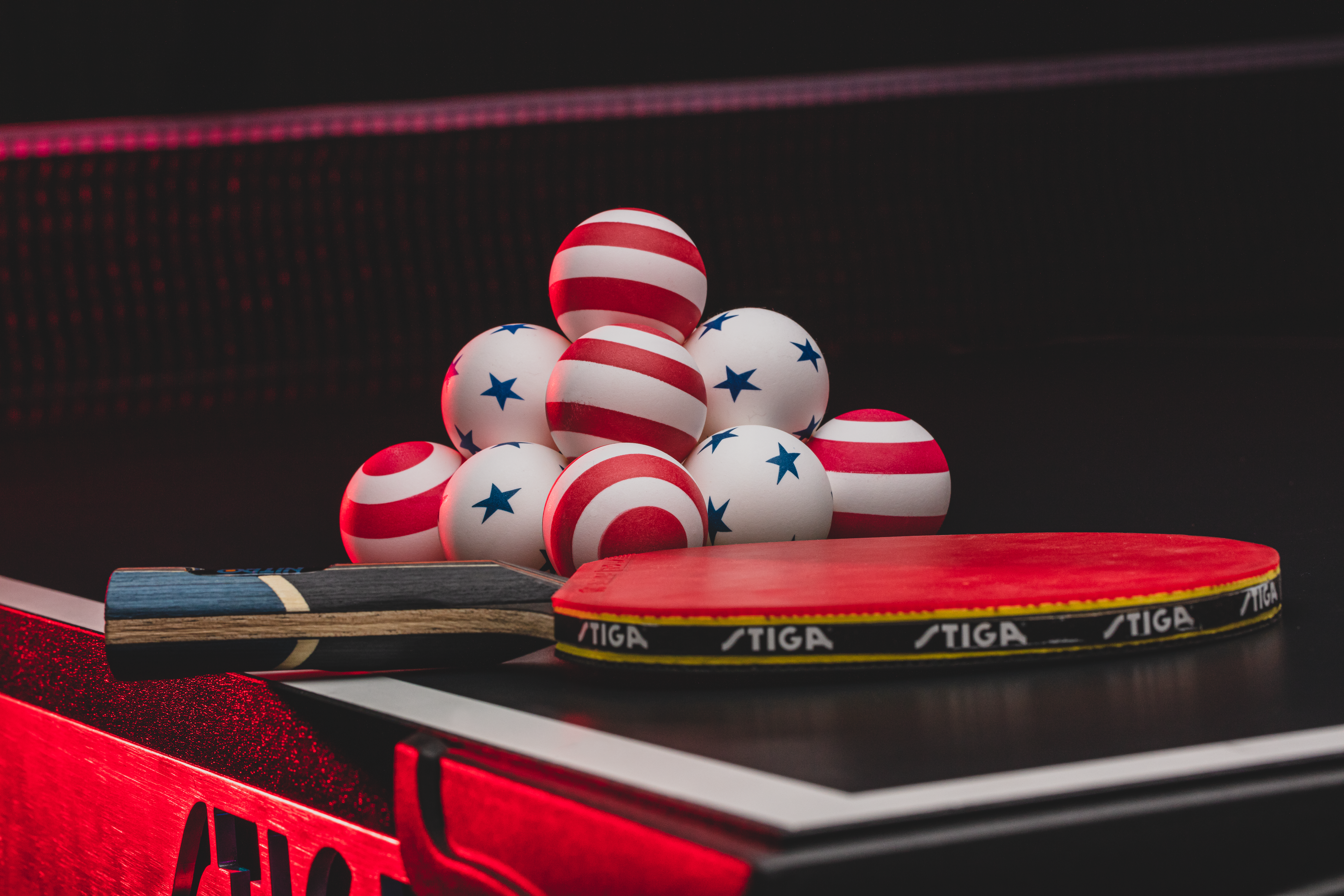 STIGA One-Star 6-Pack Stars/Stripes Balls