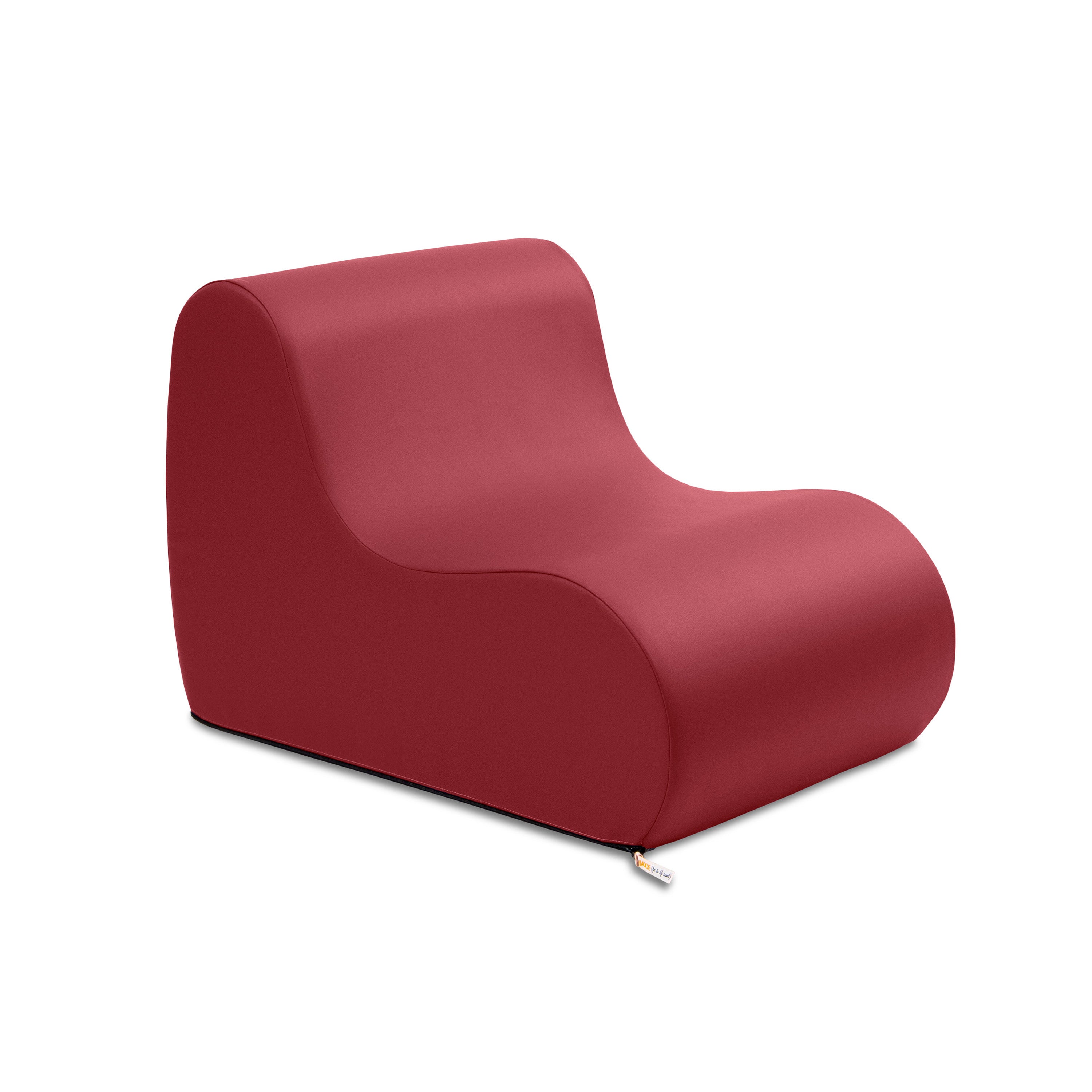 Jaxx Midtown Small Classroom Soft Foam Chair - Premium Vinyl Cover, Claret Dark Red
