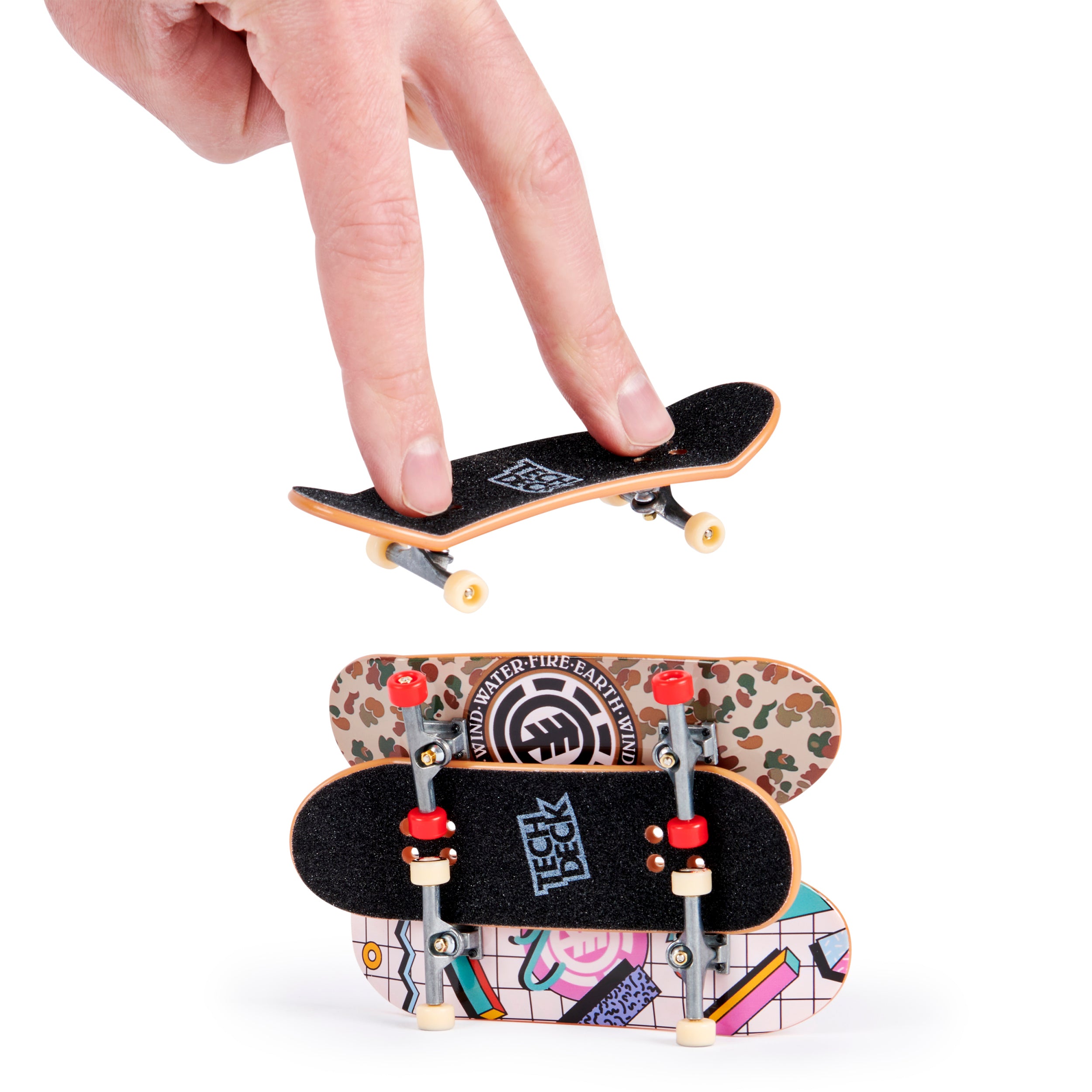 Tech Deck, Ultra DLX Fingerboard 4-Pack, Collectible and Customizable Mini Skateboards Styles May Vary