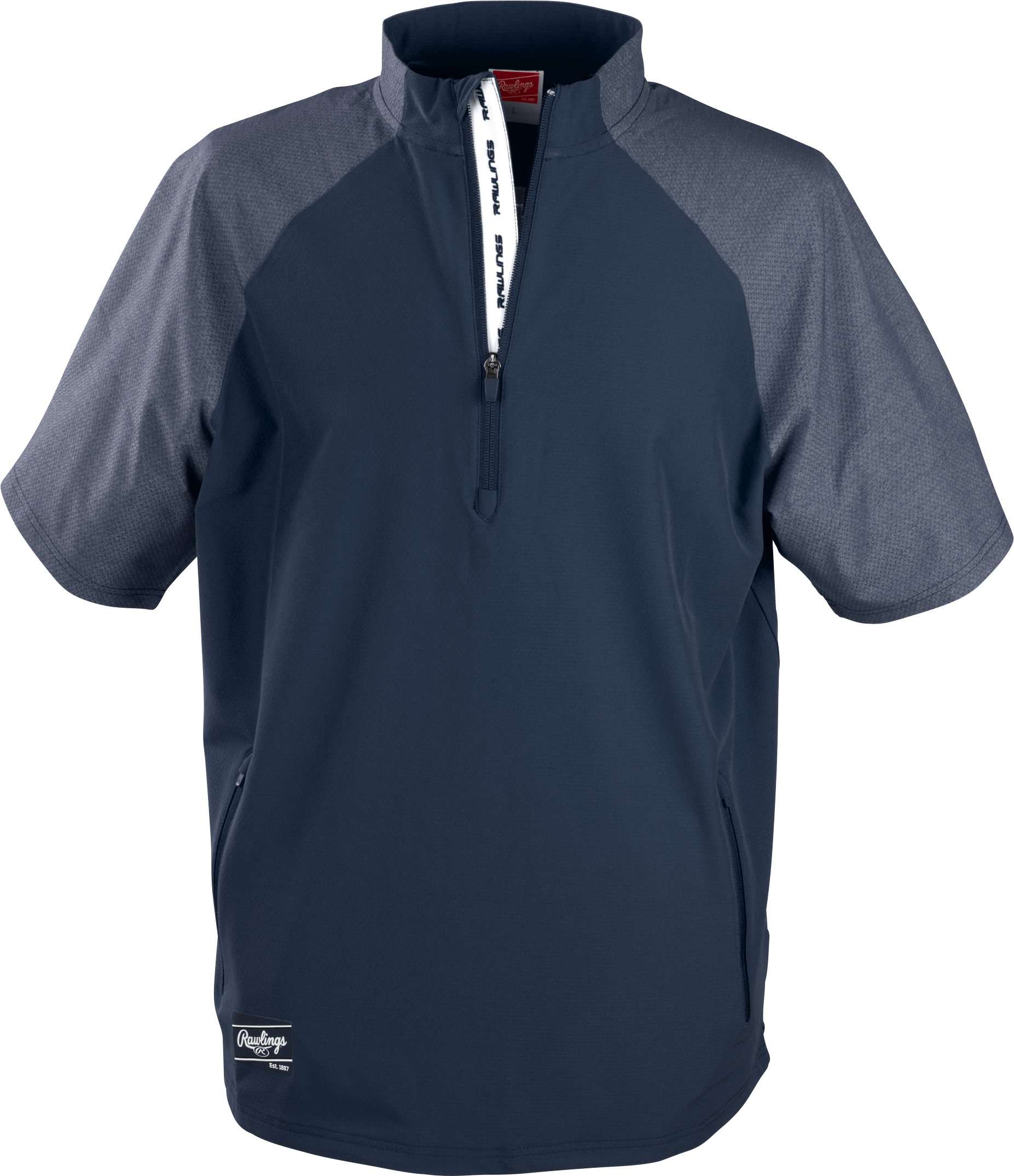 Rawlings Adult Colorsync Short Sleeve Cage Jacket - Small - Navy